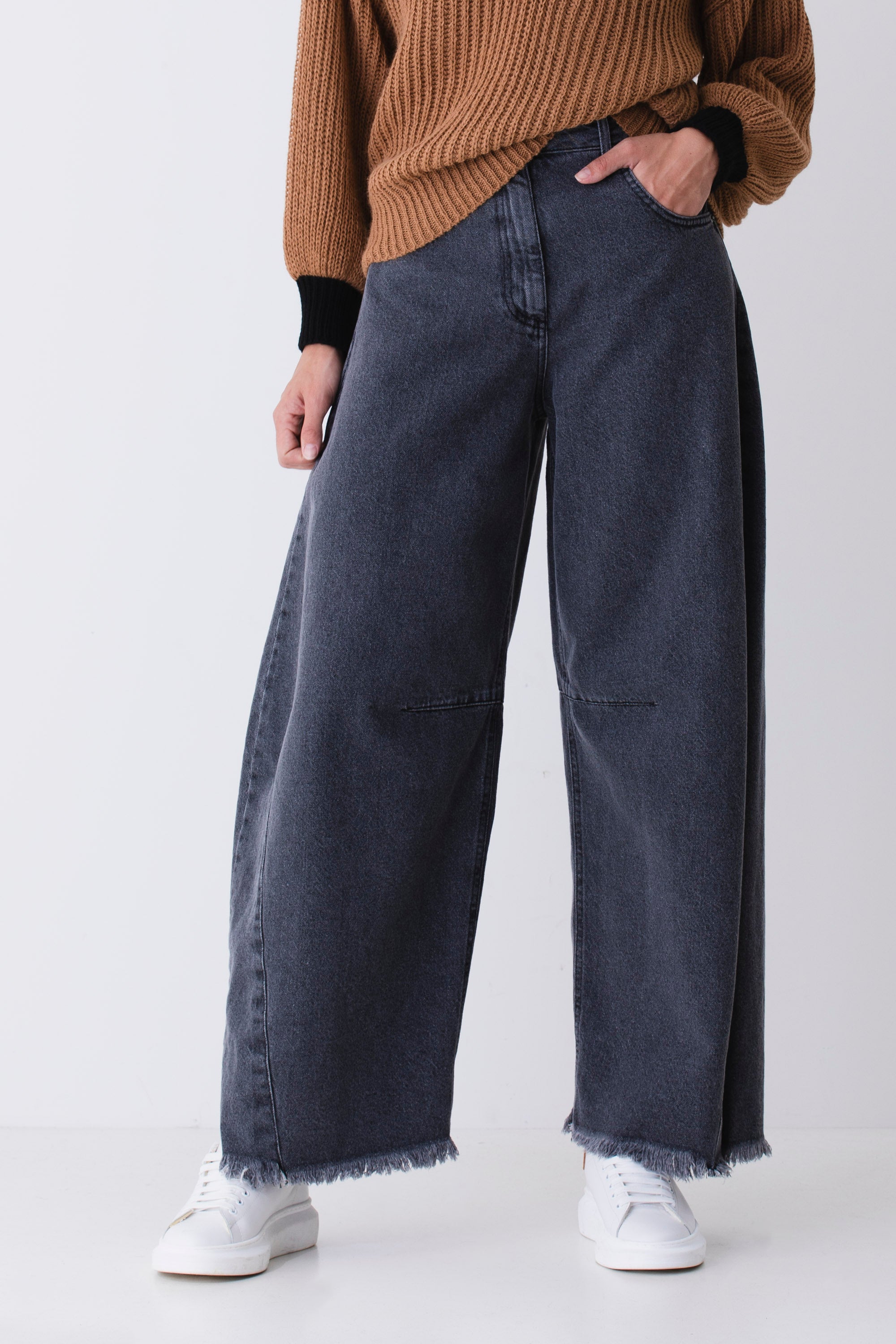 Jeans baggy con cuciture - FW26