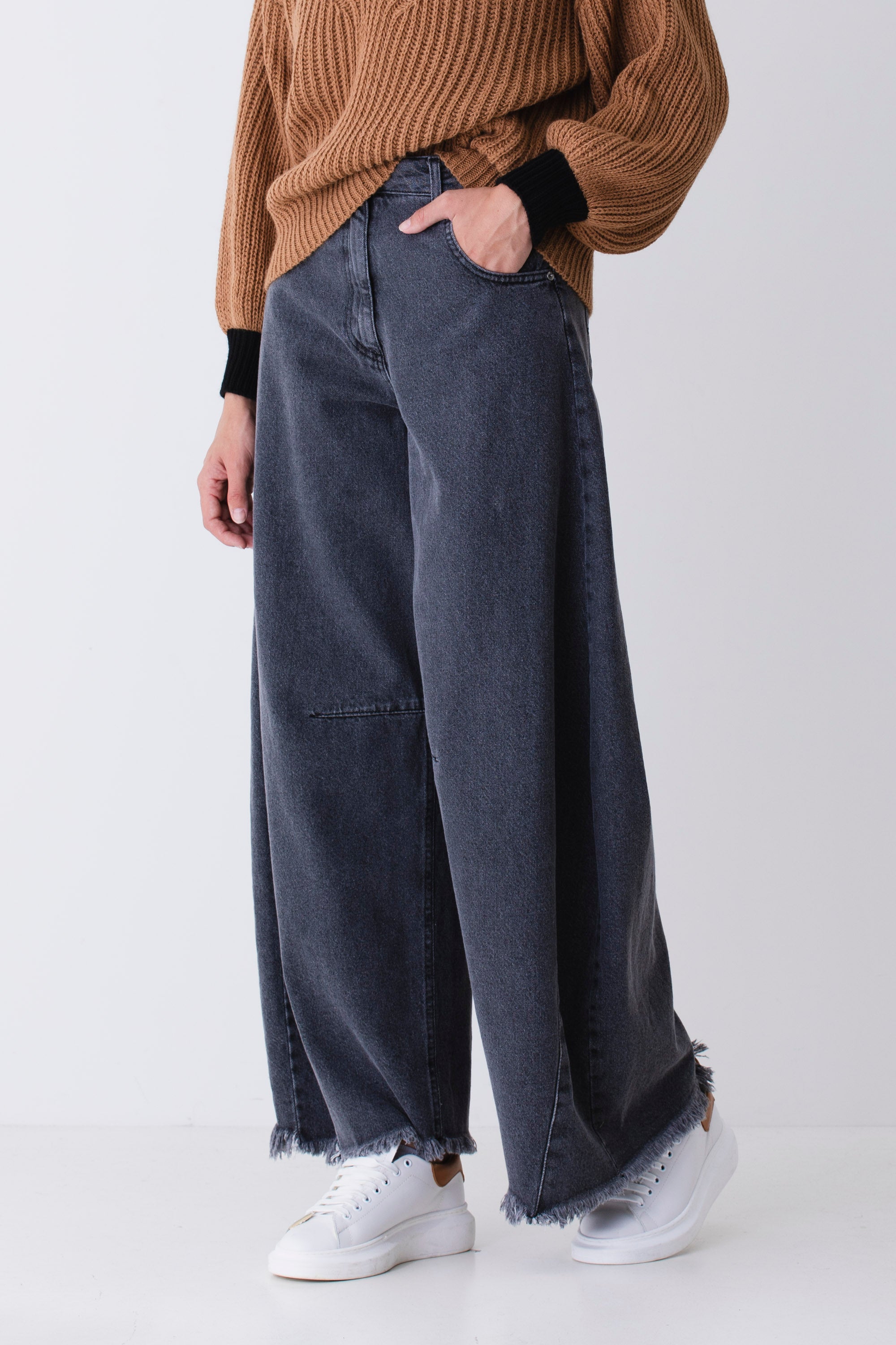 Jeans baggy con cuciture - FW26