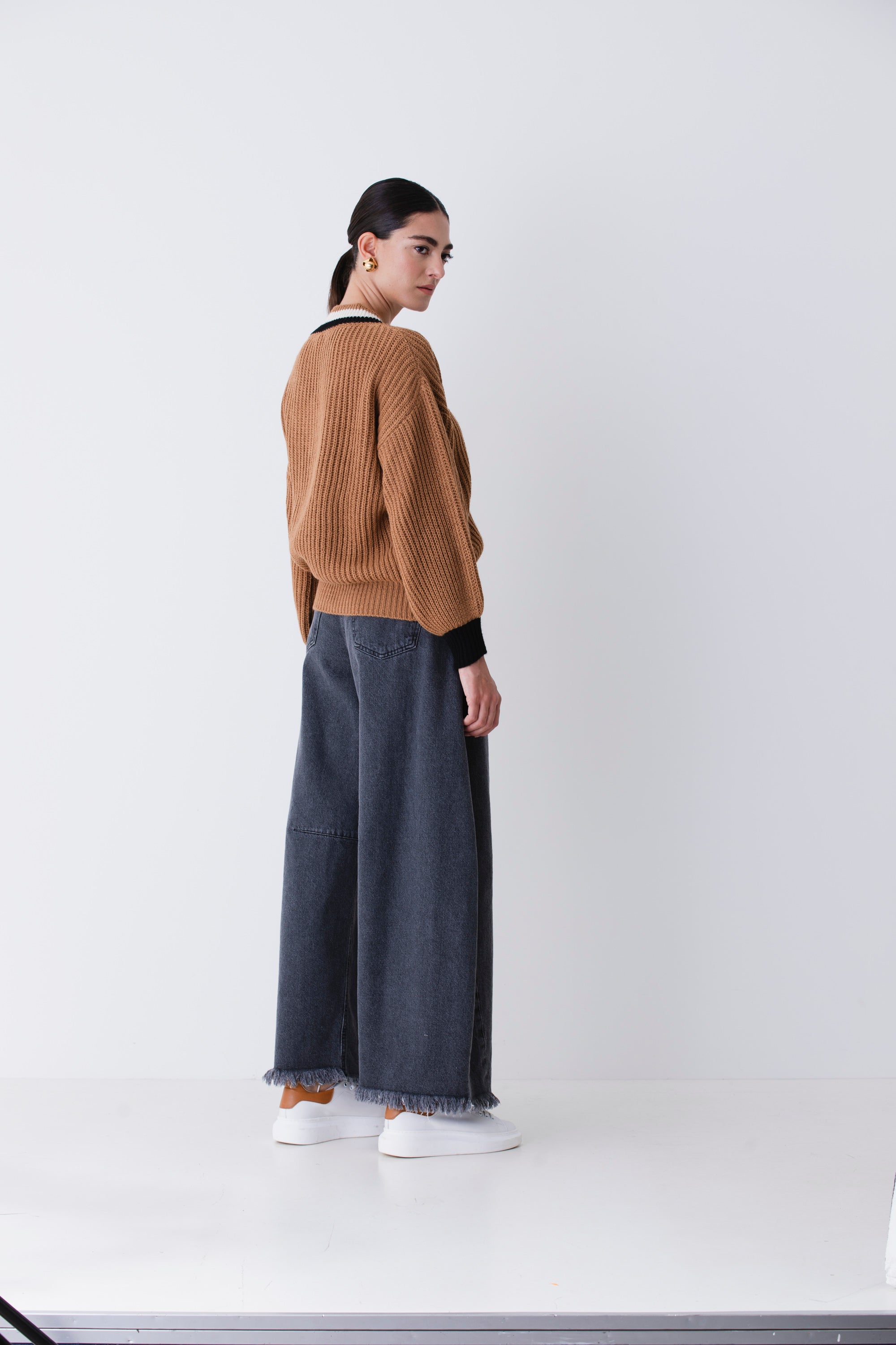 Jeans baggy con cuciture - FW26