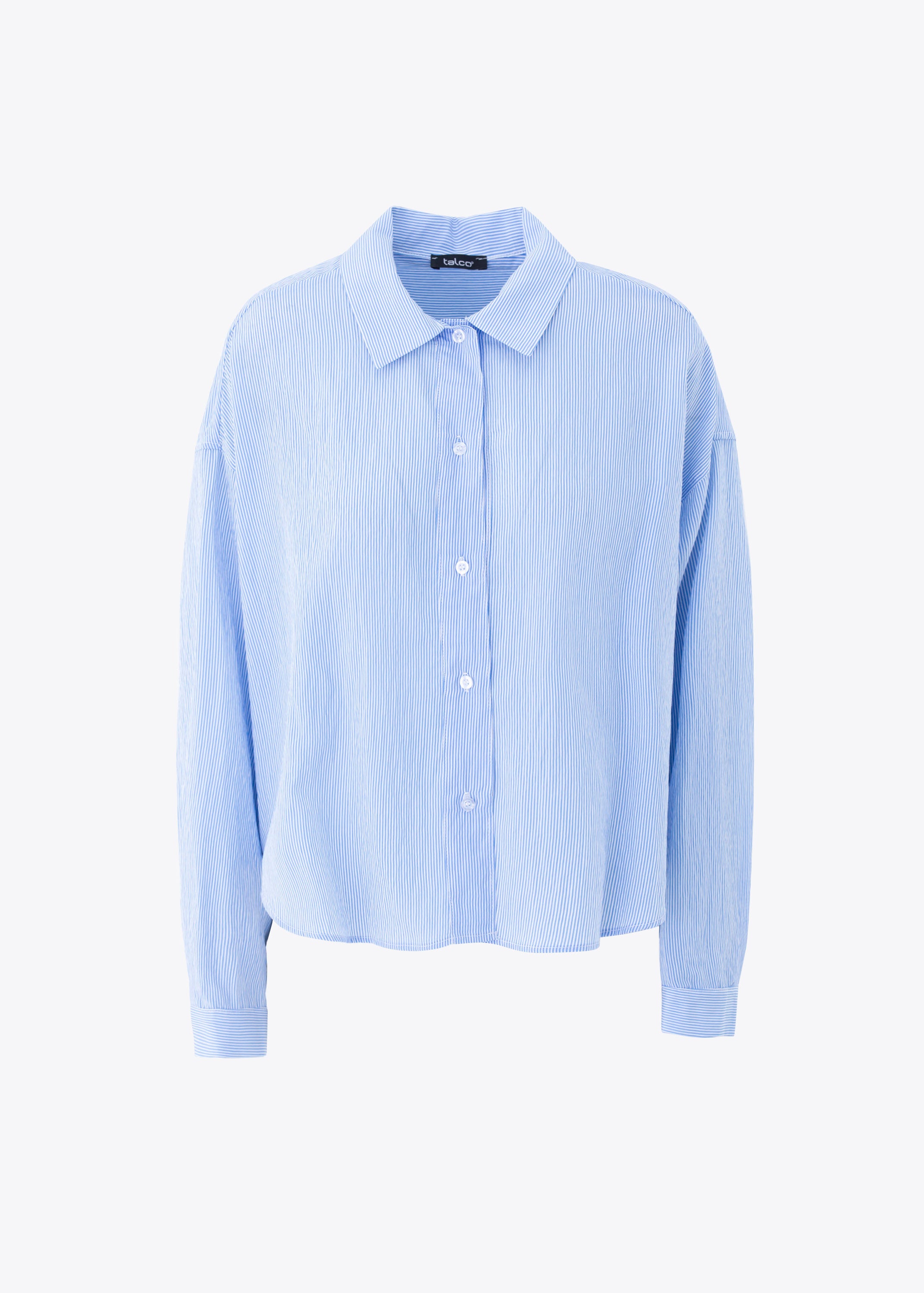 Camicia over a righe in viscosa - PE25