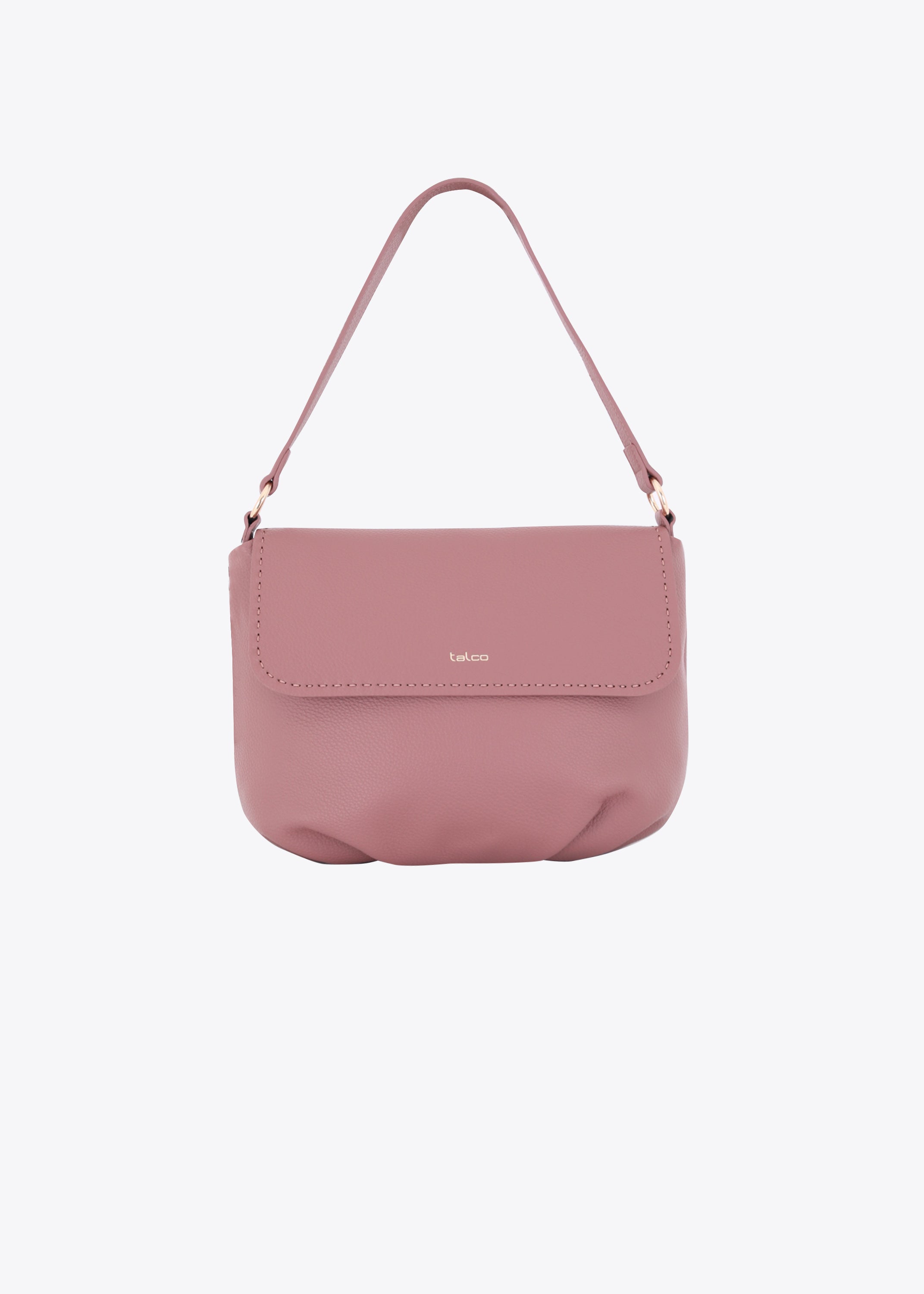 Borsa a spalla con patta con impunture - FW23
