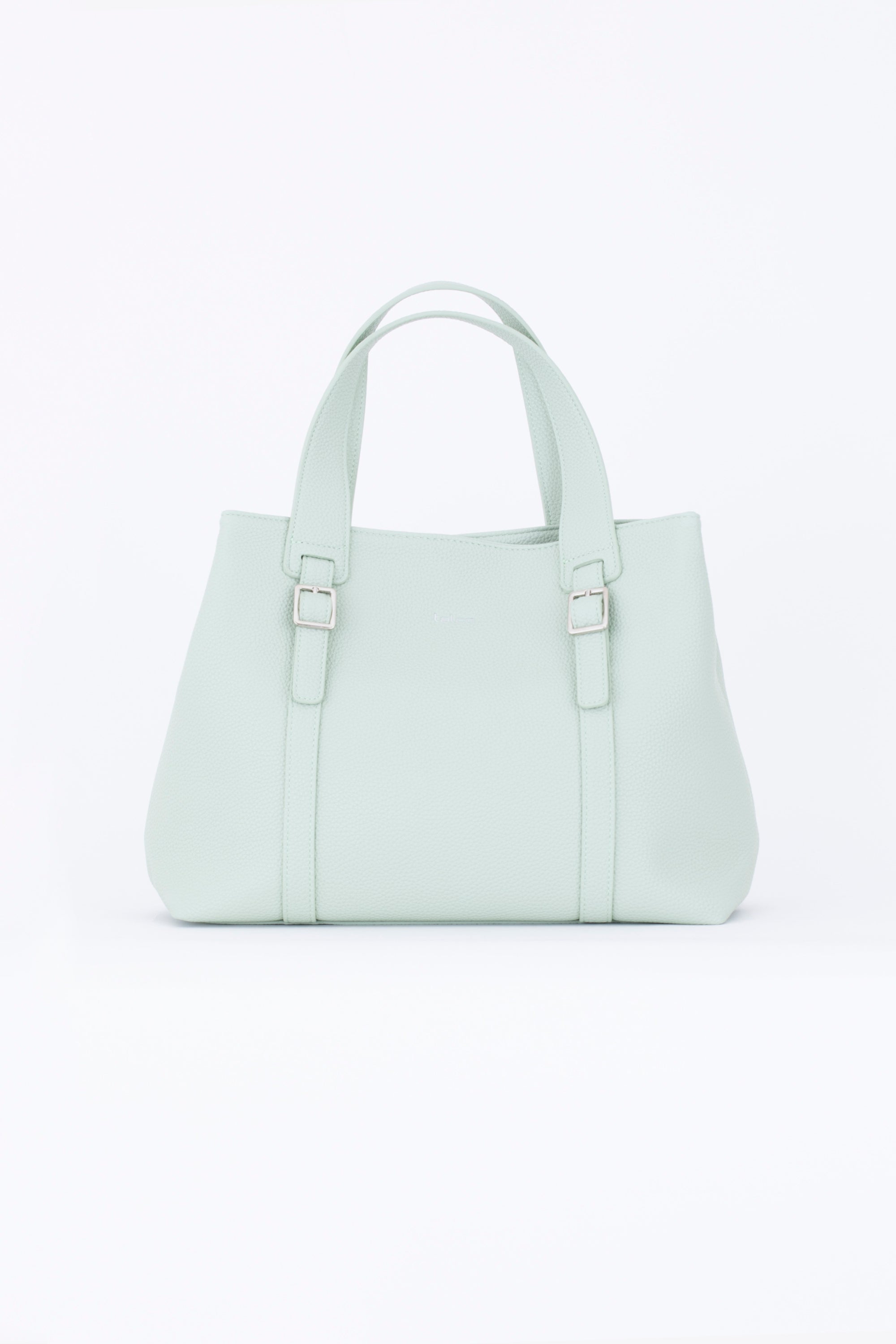 Borsa da spalla con fibbie in similpelle - PE25