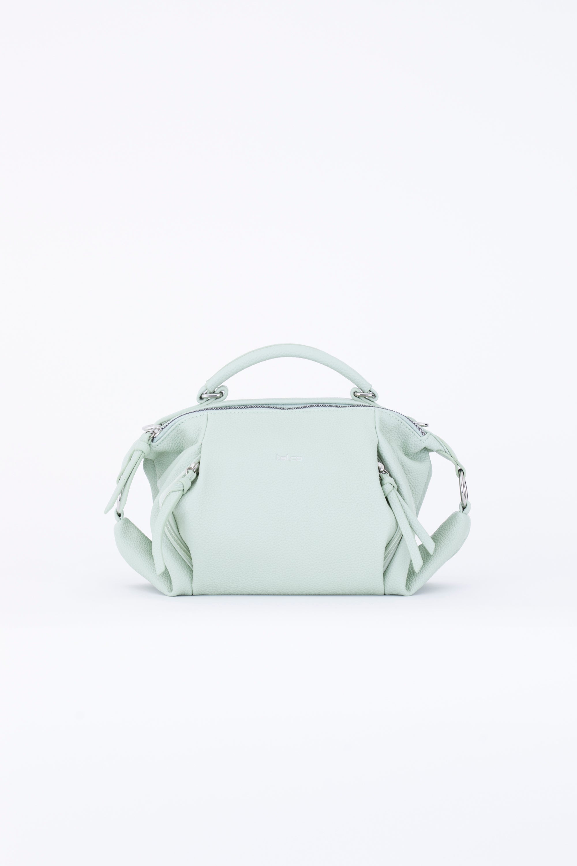 Bauletto con doppia cerniera in similpelle - PE25