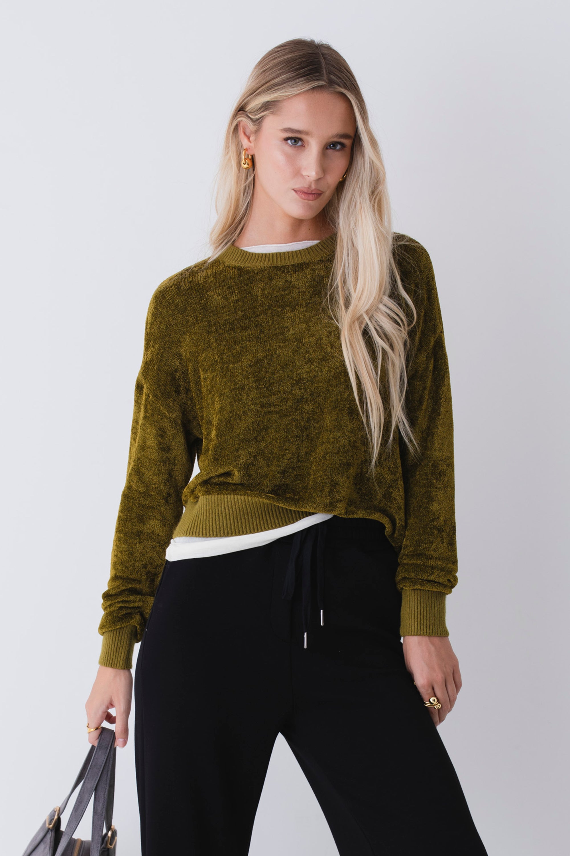 Maglia girocollo in ciniglia - FW26