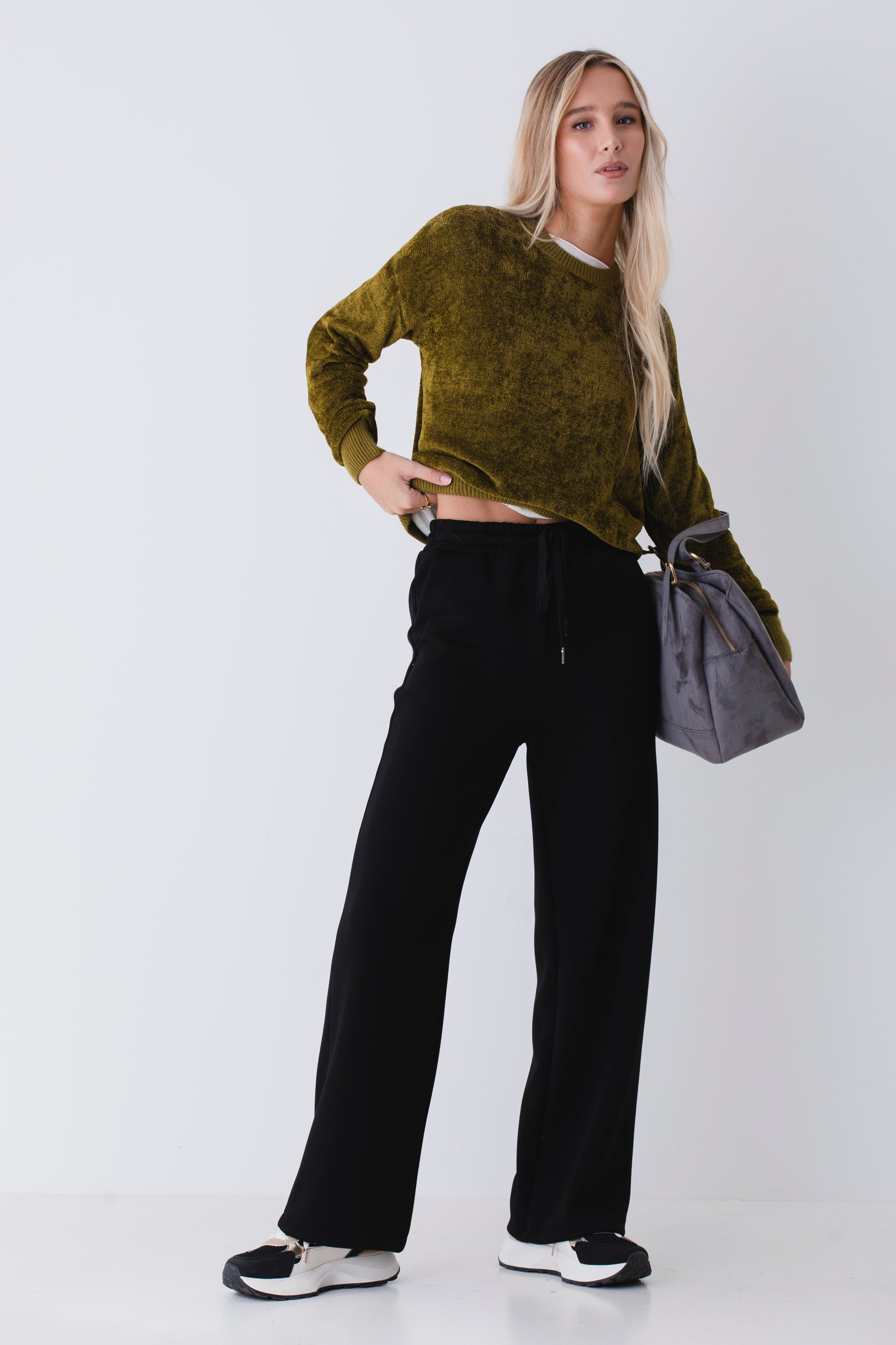Maglia girocollo in ciniglia - FW26