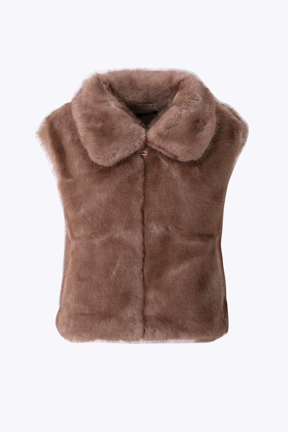 Gilet con cerniera in ecopelliccia - FW27