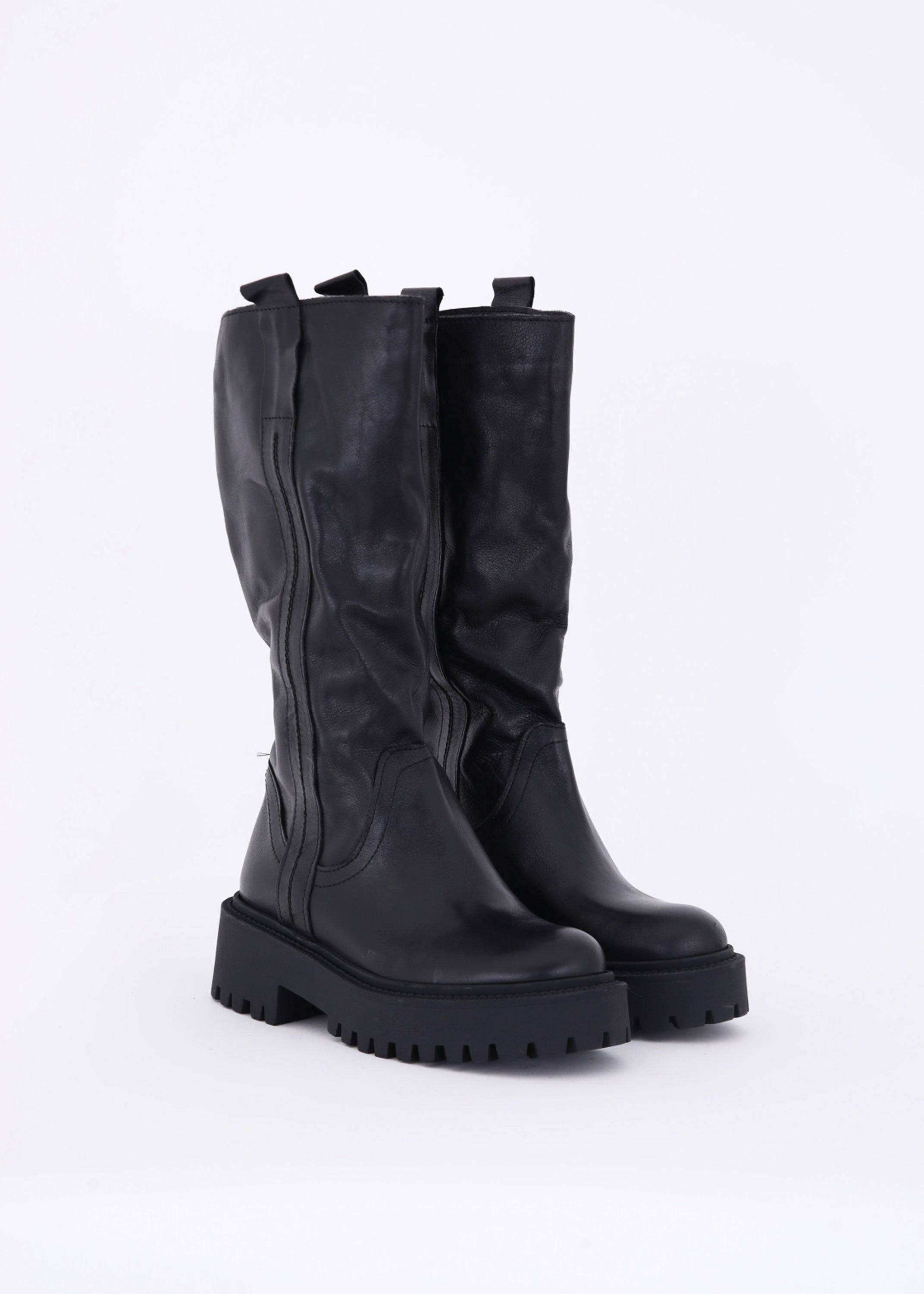 Stivali in pelle con gambale alto - FW23