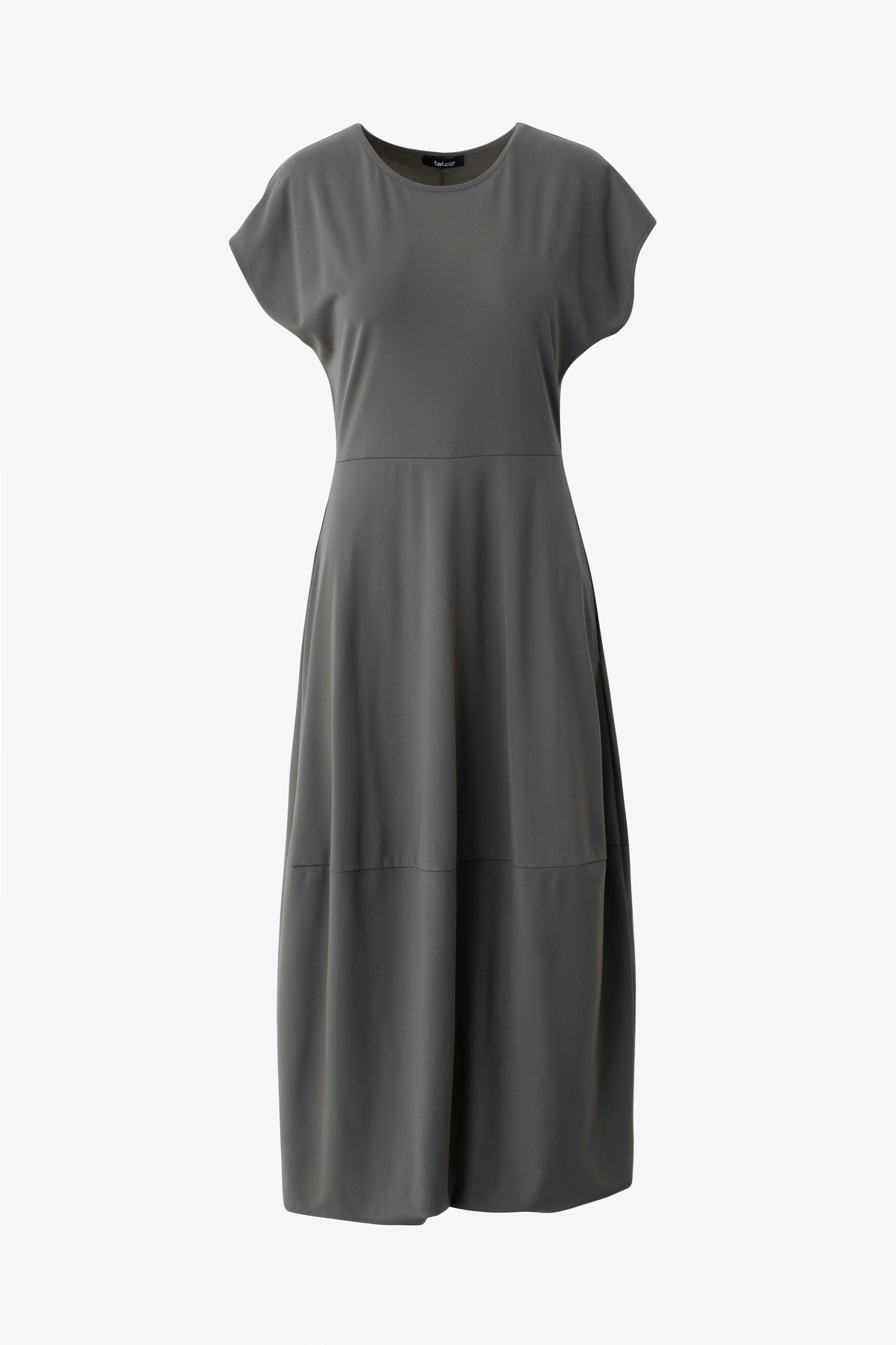 Abito lungo a uovo in viscosa elasticizzata - PE26