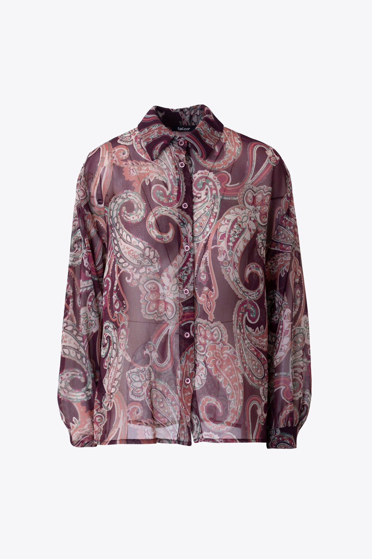 Camicia in georgette fantasia cachemire - FW27