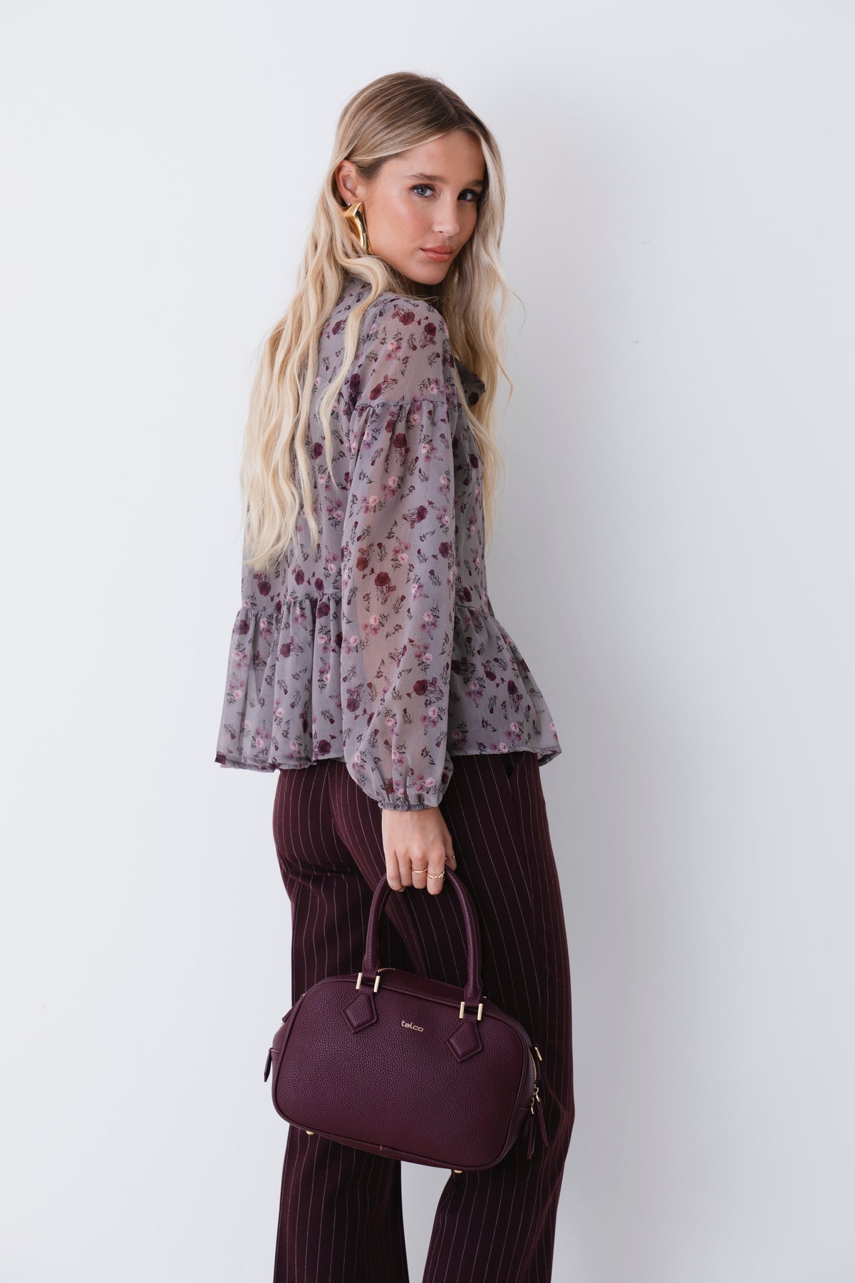 Blusa in georgette fantasia provenzale - FW27