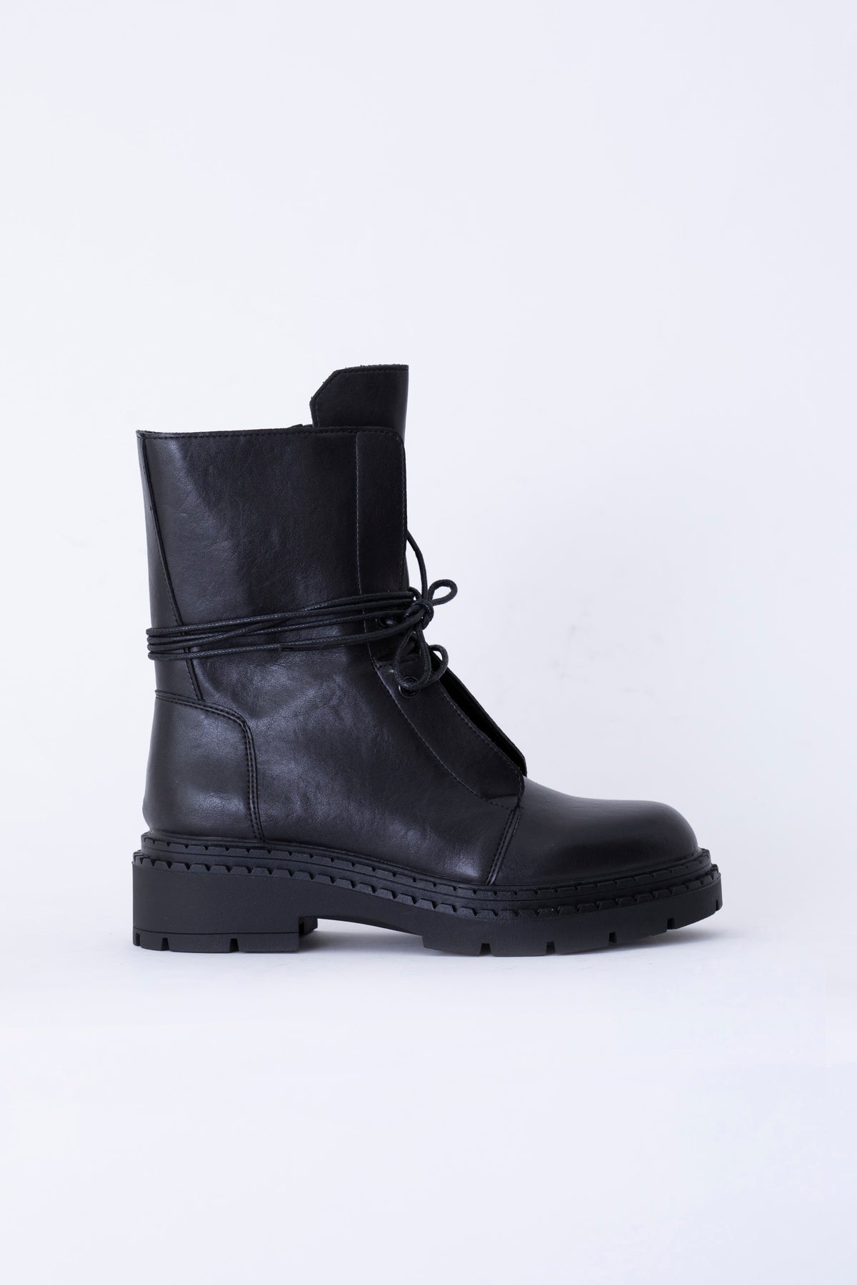 Anfibio con lacci in effetto pelle - FW27