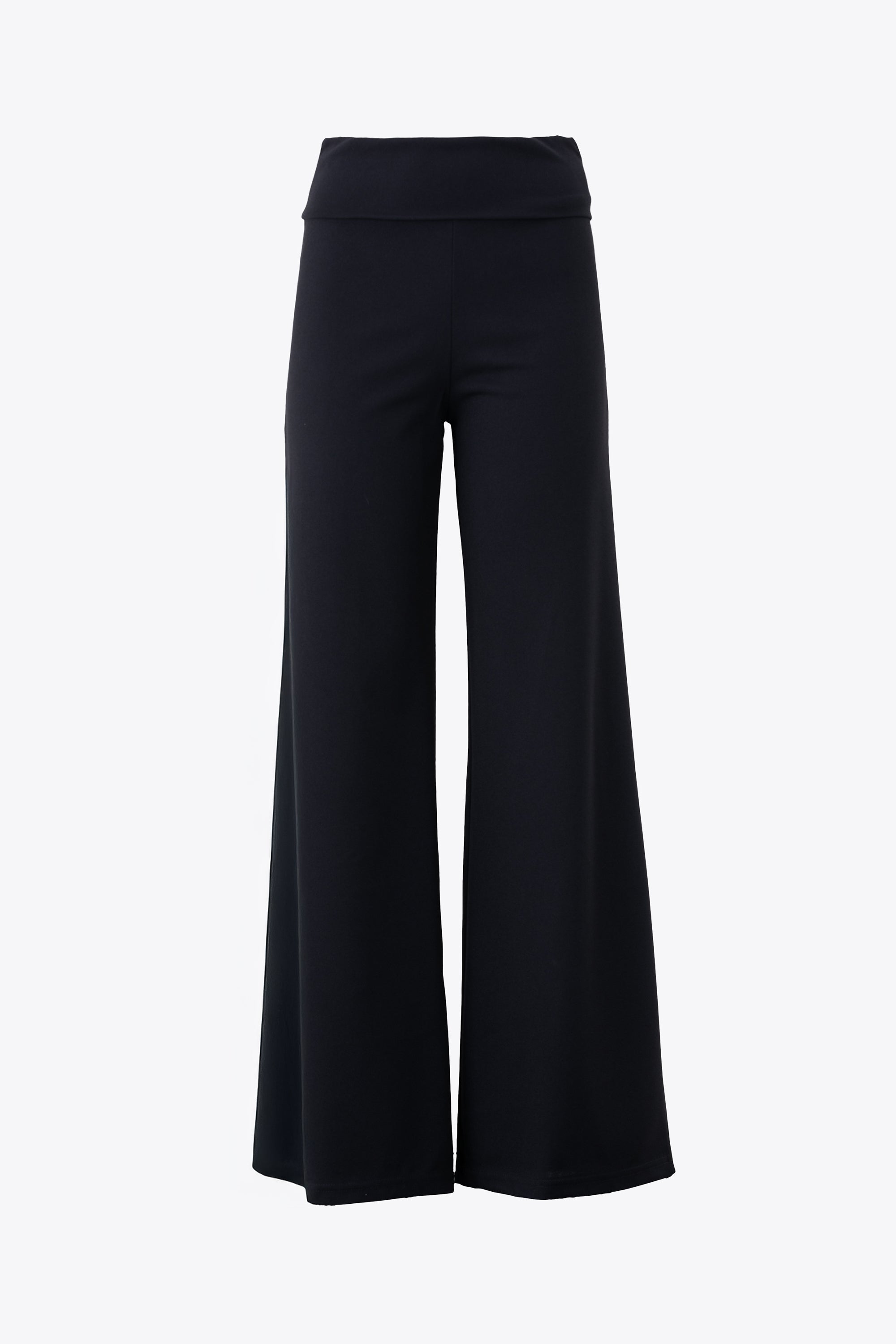 Pantalone palazzo con fascia in scuba crepe - PE25