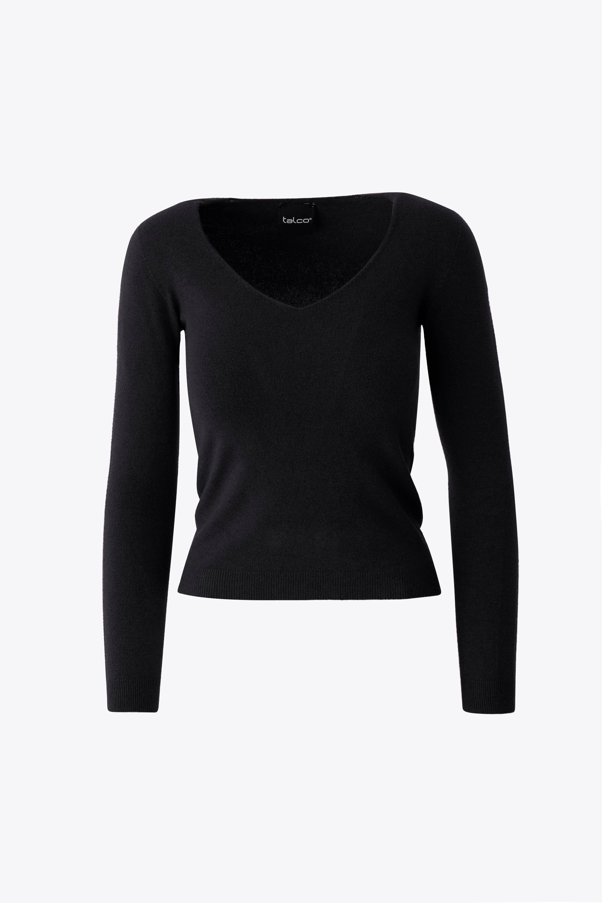 Maglia a maniche lunghe con scollo a V profondo Maglia a maniche lunghe con scollo a V profondo