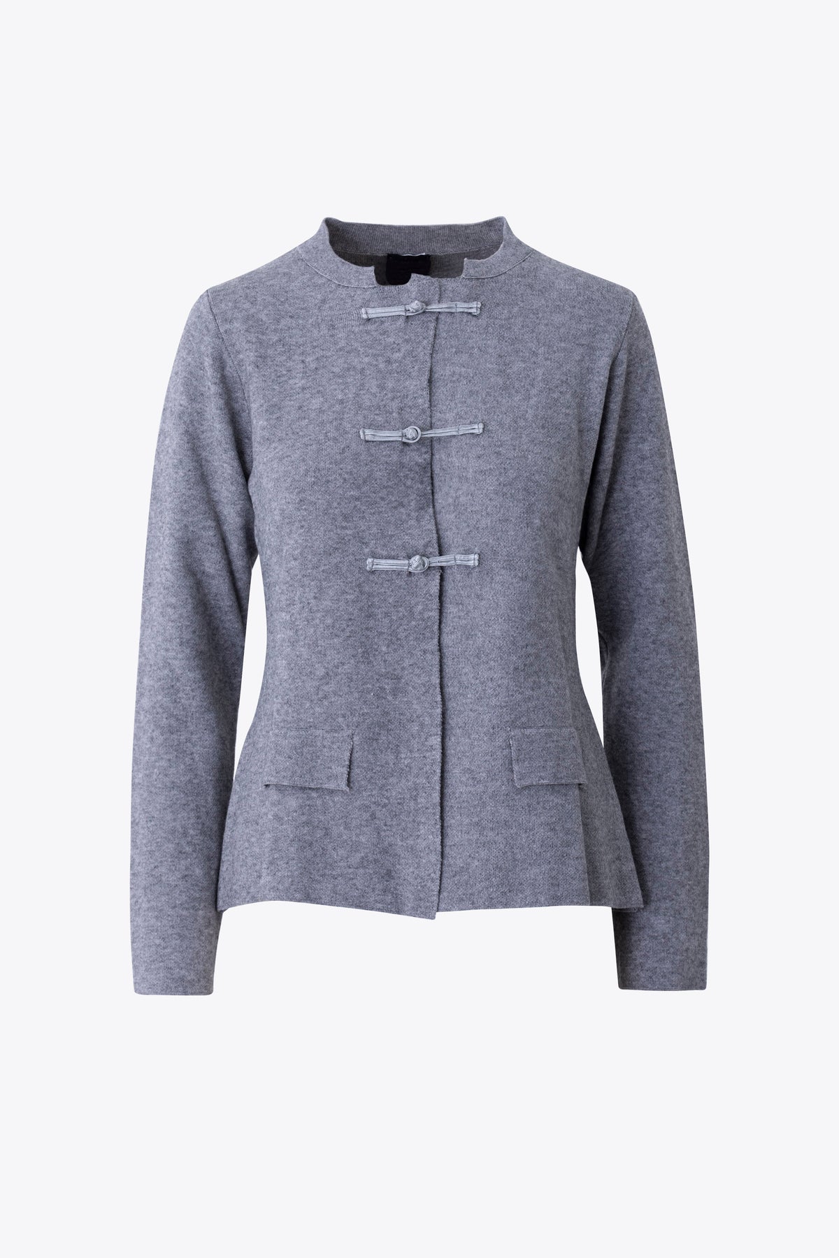 Giacca in maglia con chiusura a nodi orientali - FW27