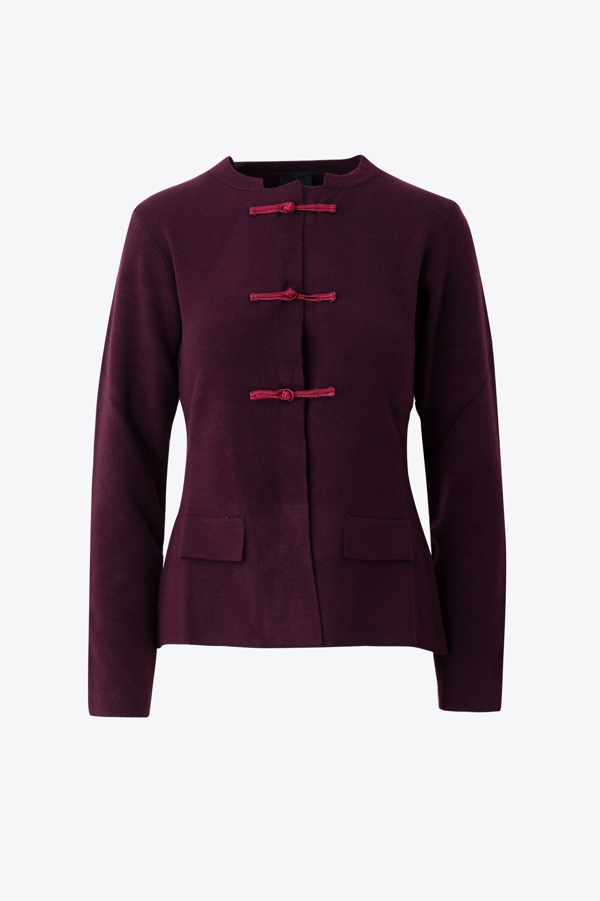 Giacca in maglia con chiusura a nodi orientali - FW27