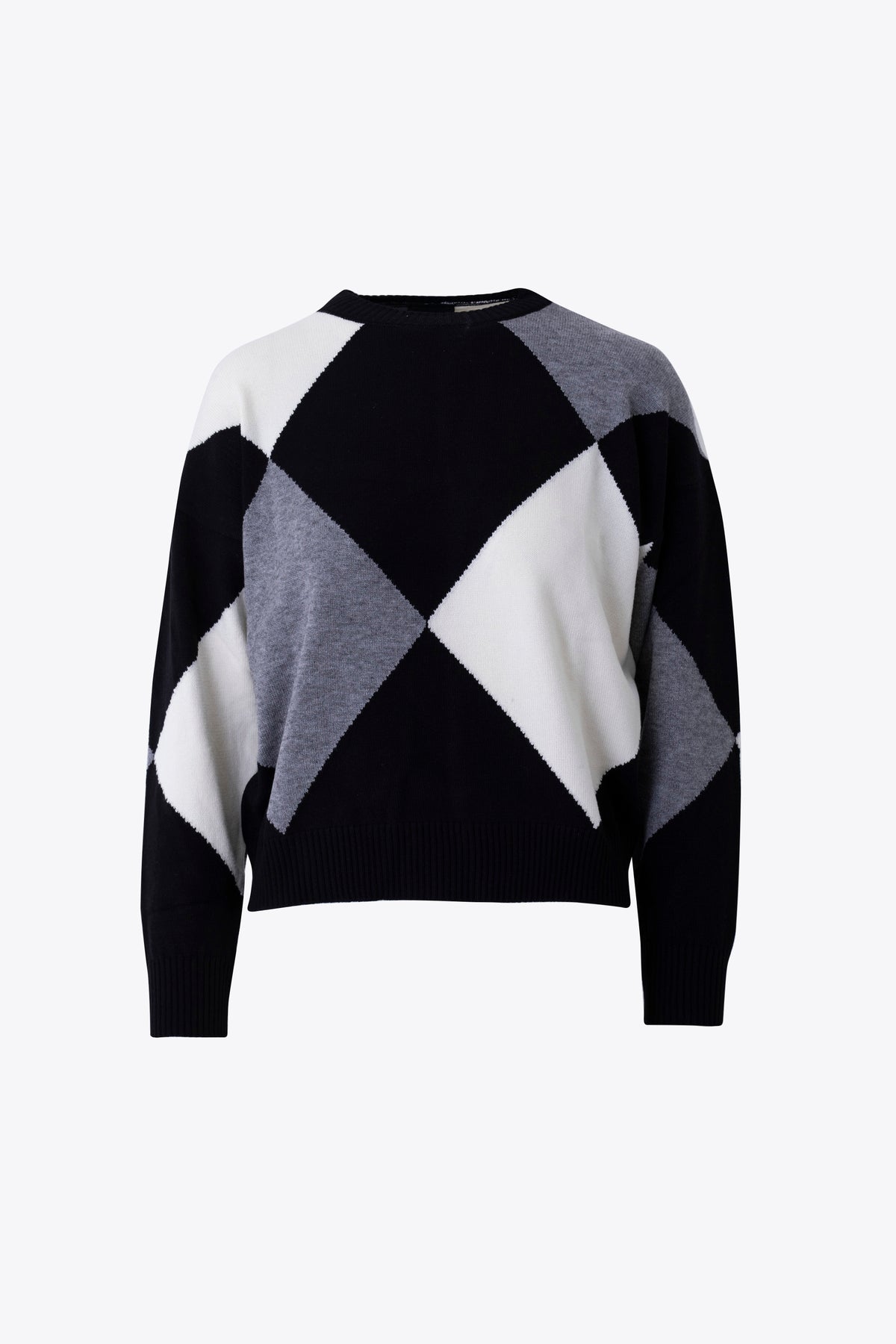 Pullover in viscosa a quadri - FW27