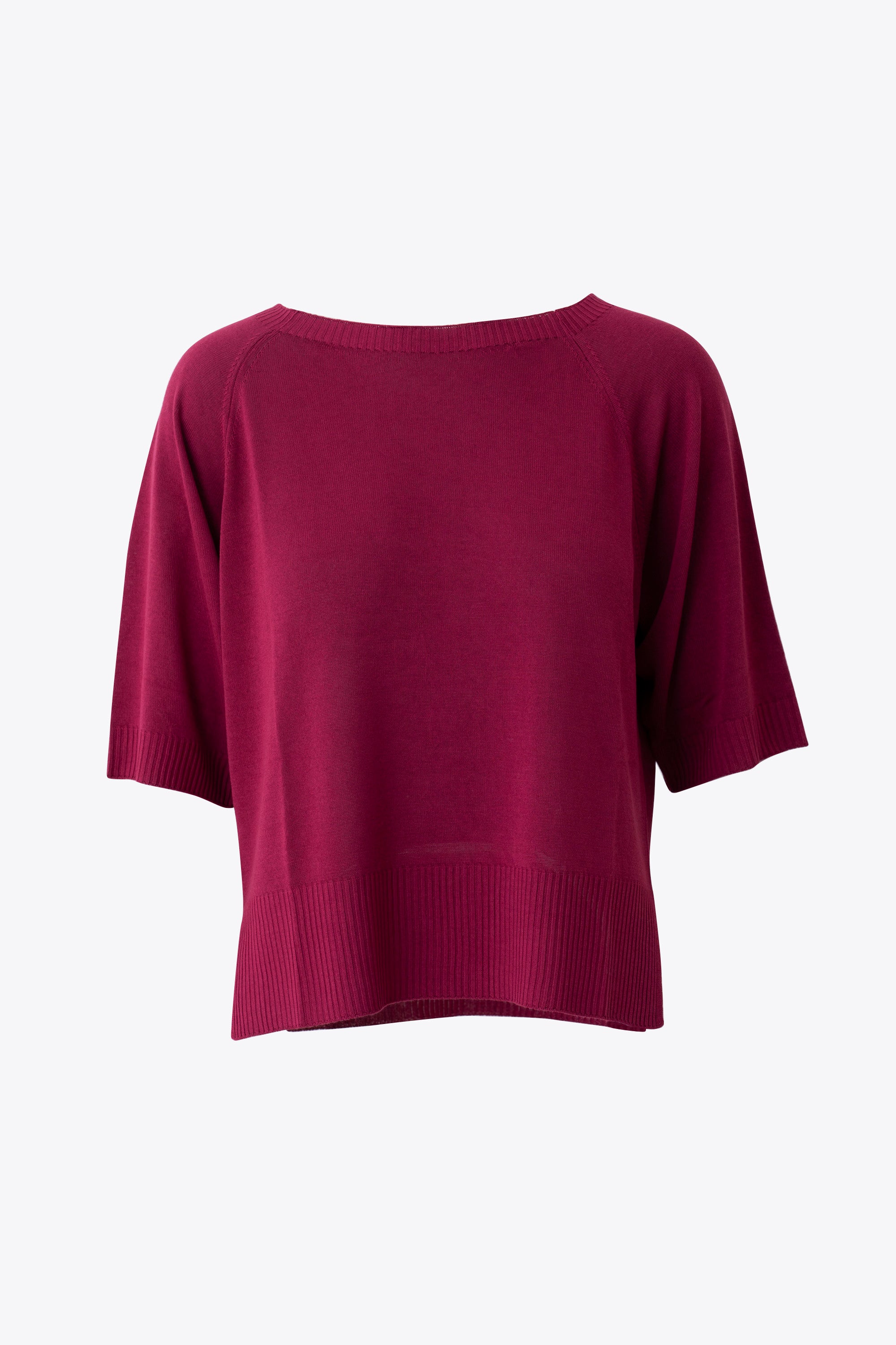 Maglia in viscosa con profili a costine - PE26