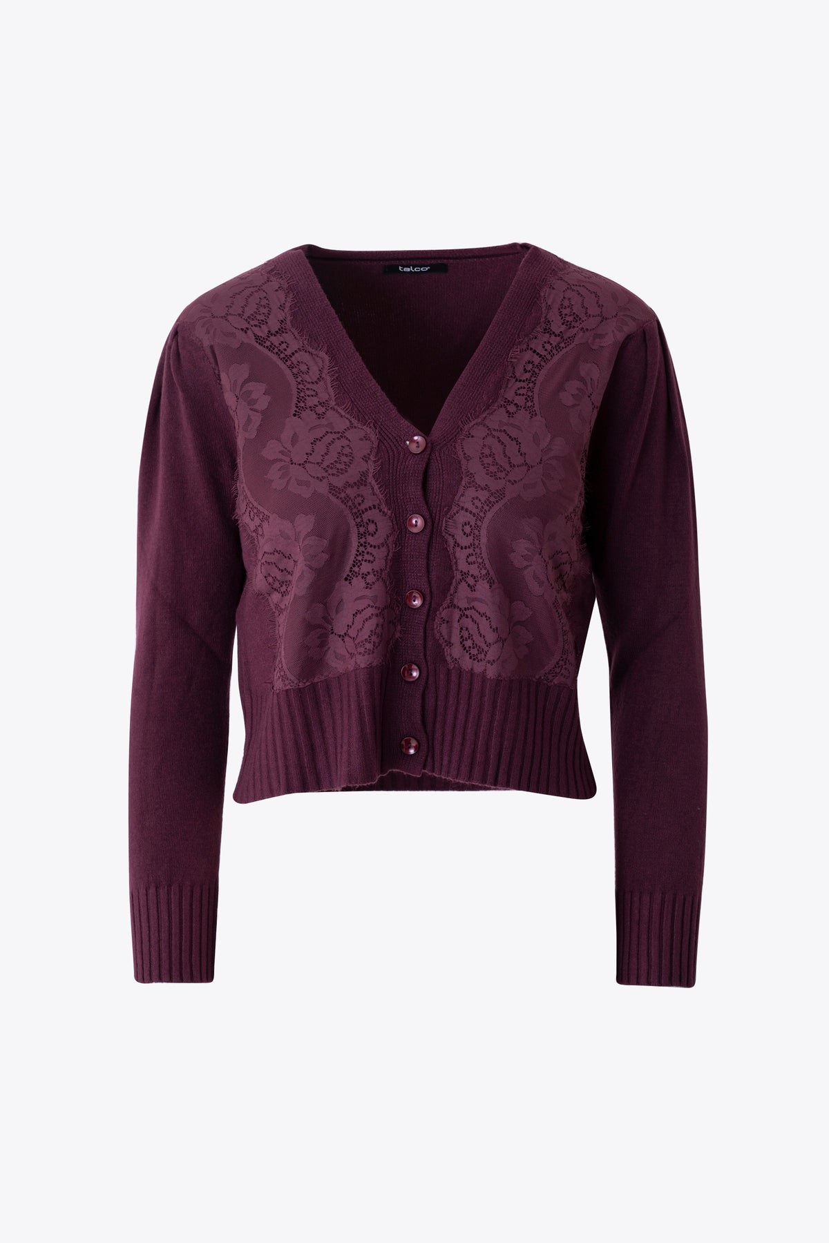 Giacca in misto viscosa con inserto in pizzo - FW27