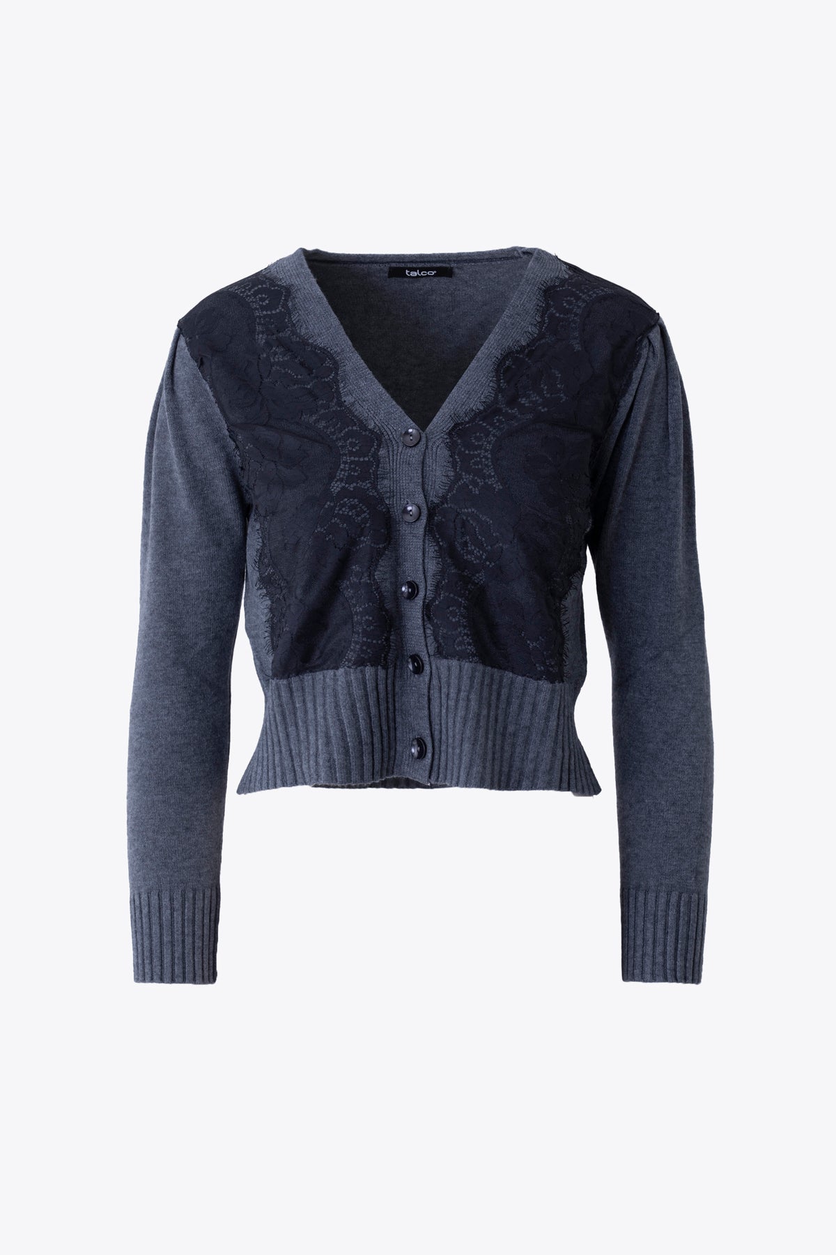 Giacca in misto viscosa con inserto in pizzo - FW27