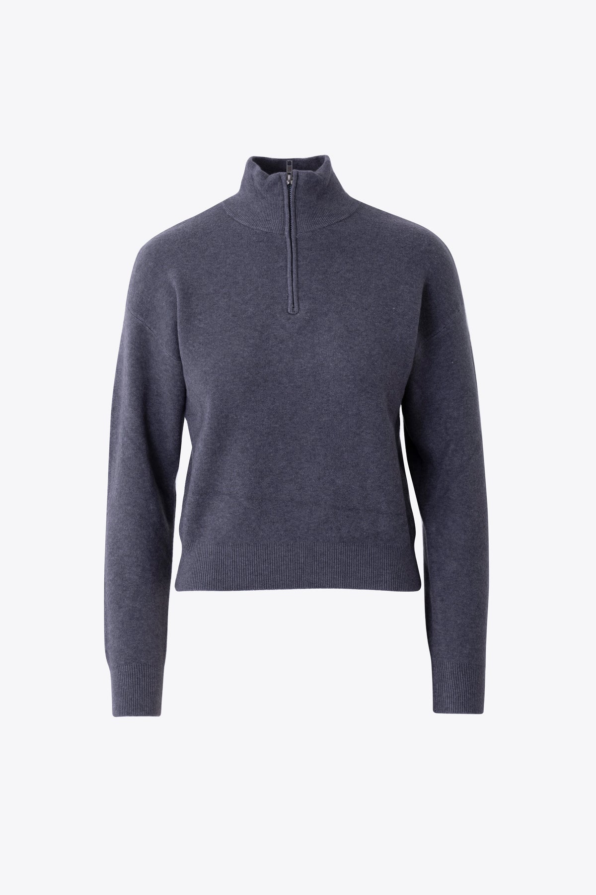 Maglia con mezza zip in misto lana - FW27