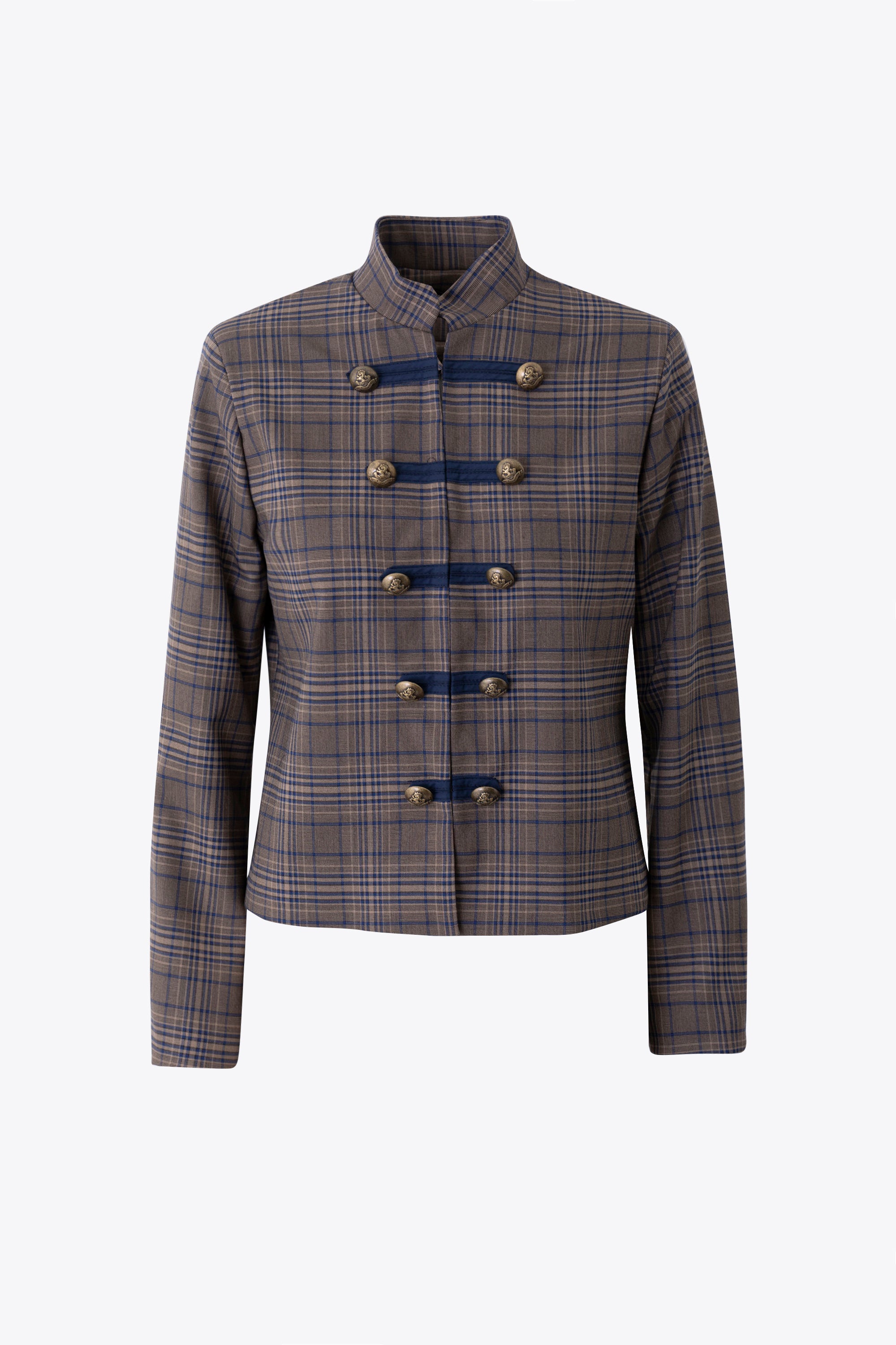 Giacca corta tartan stile military- FW27
