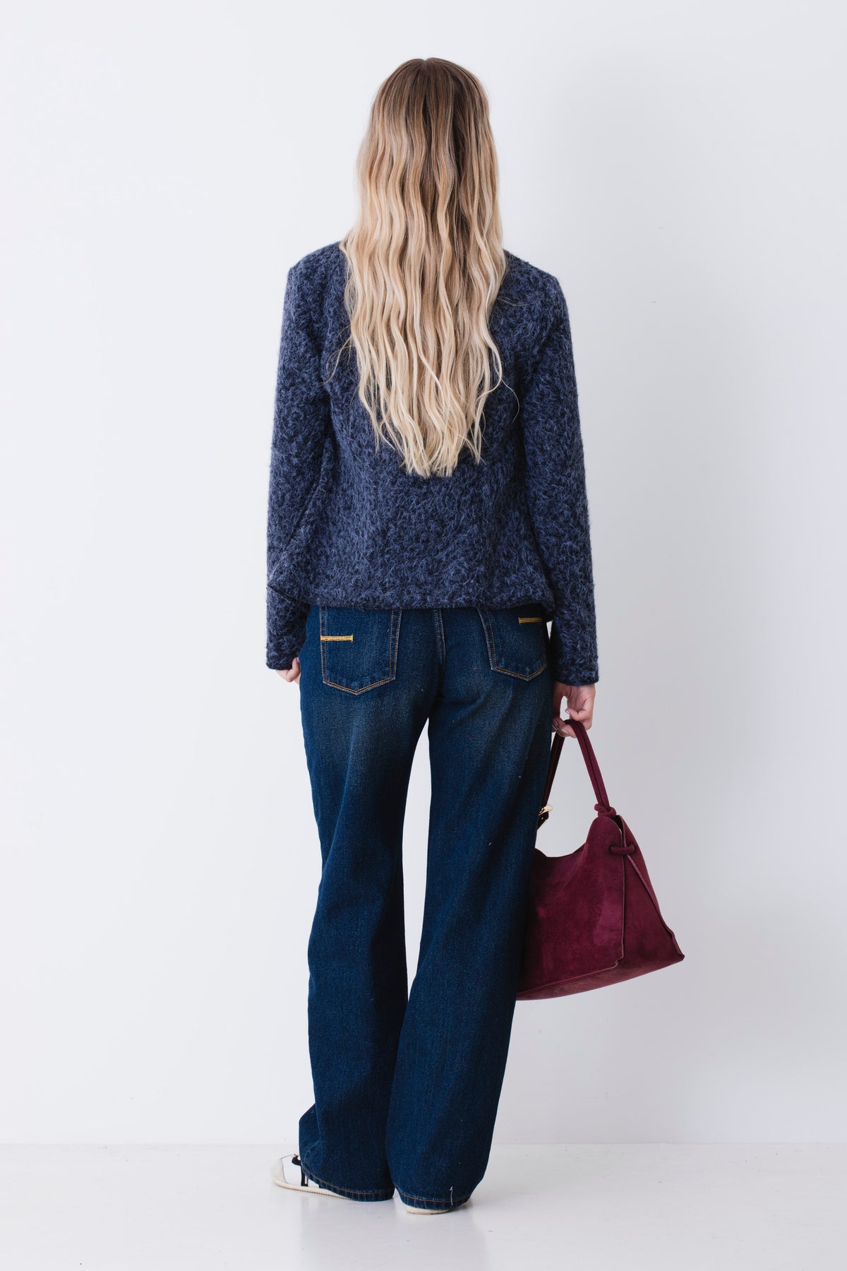 Giacca ad un petto in lana cotta - FW27