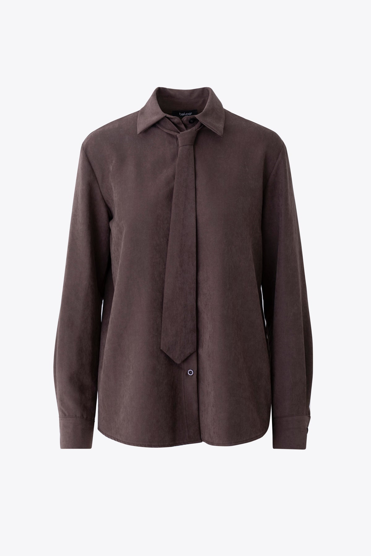 Camicia in satin lavato con cravatta - FW27