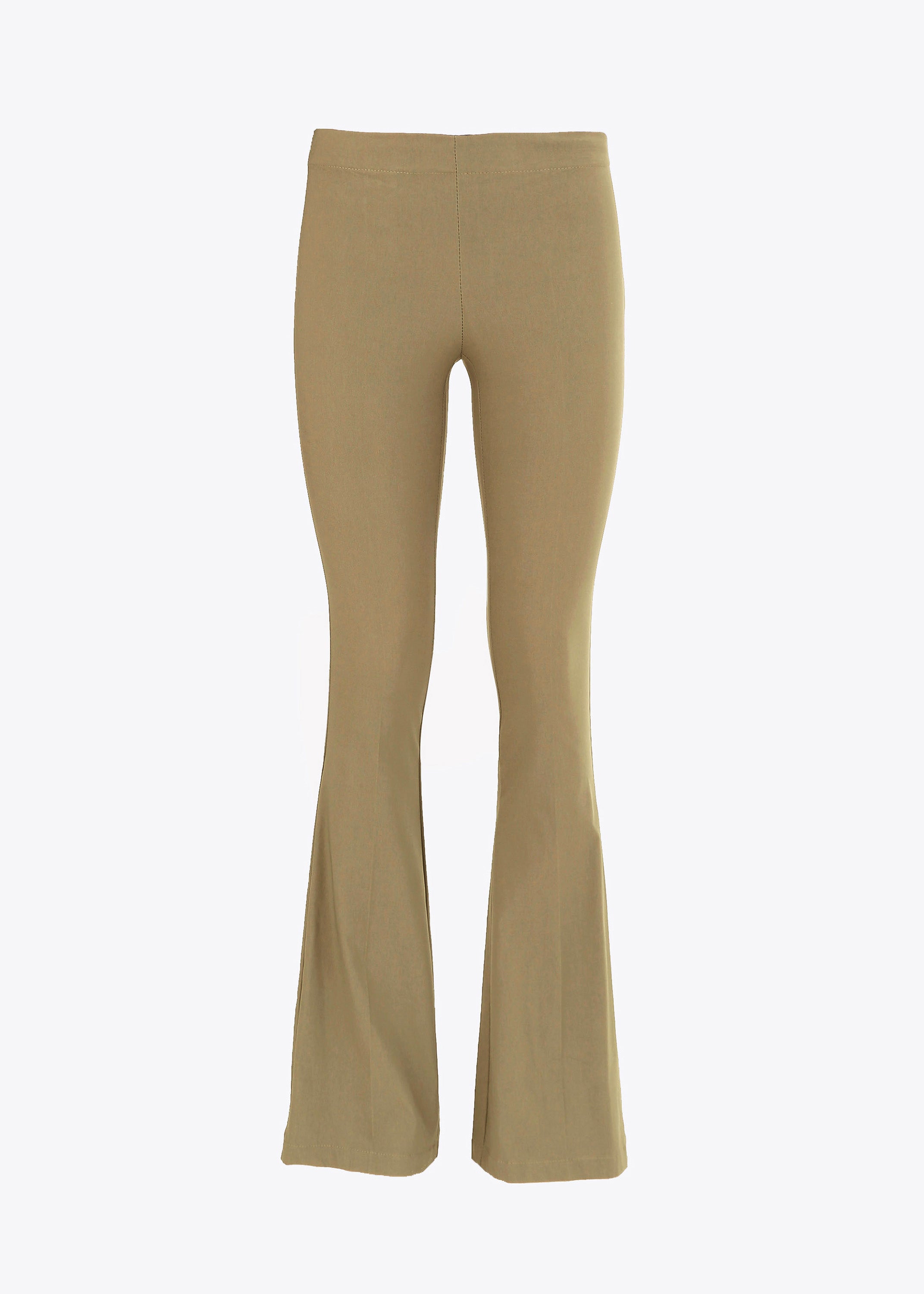 Pantaloni a zampa in bengalina stretch - PE26