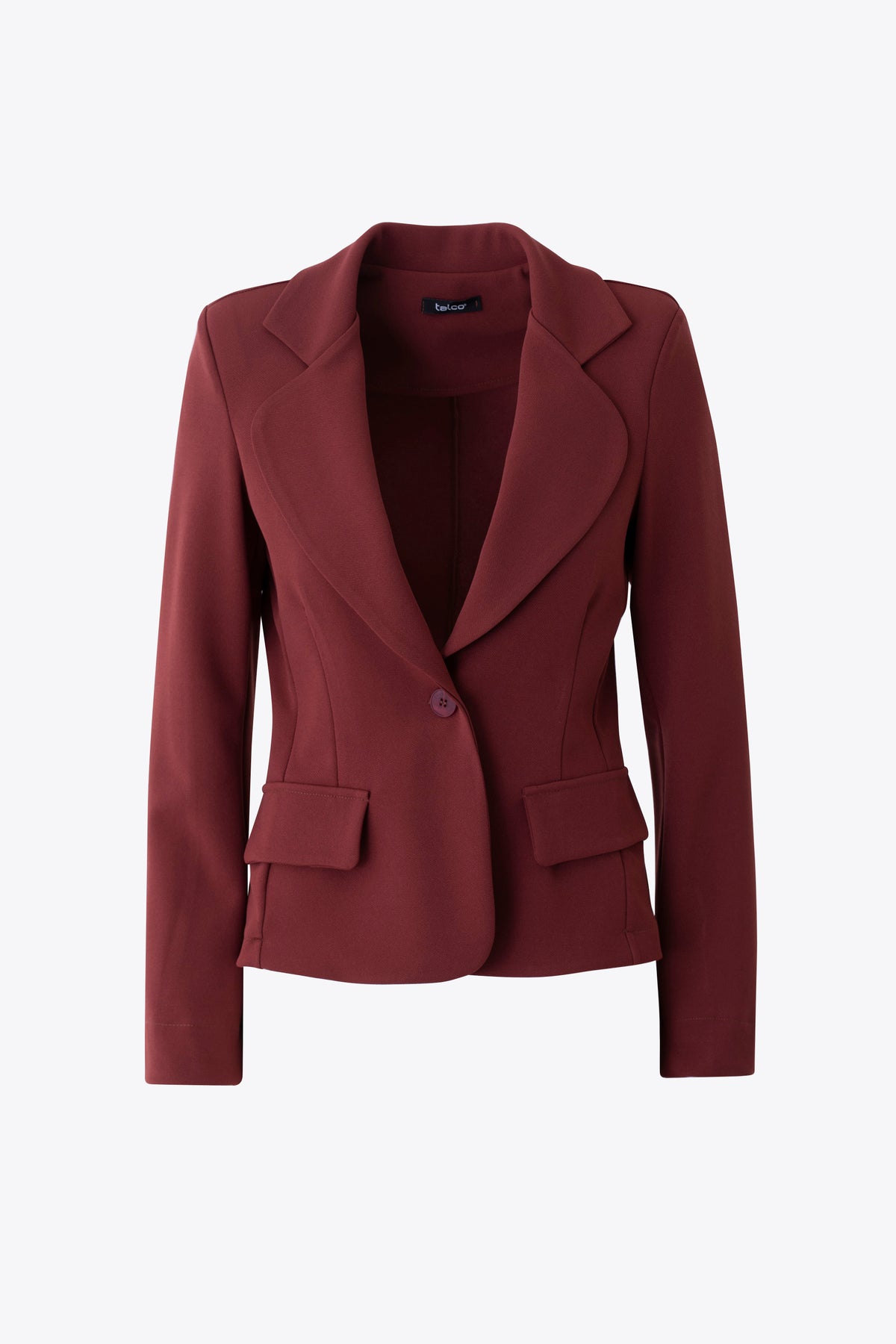 Giacca corta ad un petto in scuba crepe - FW27