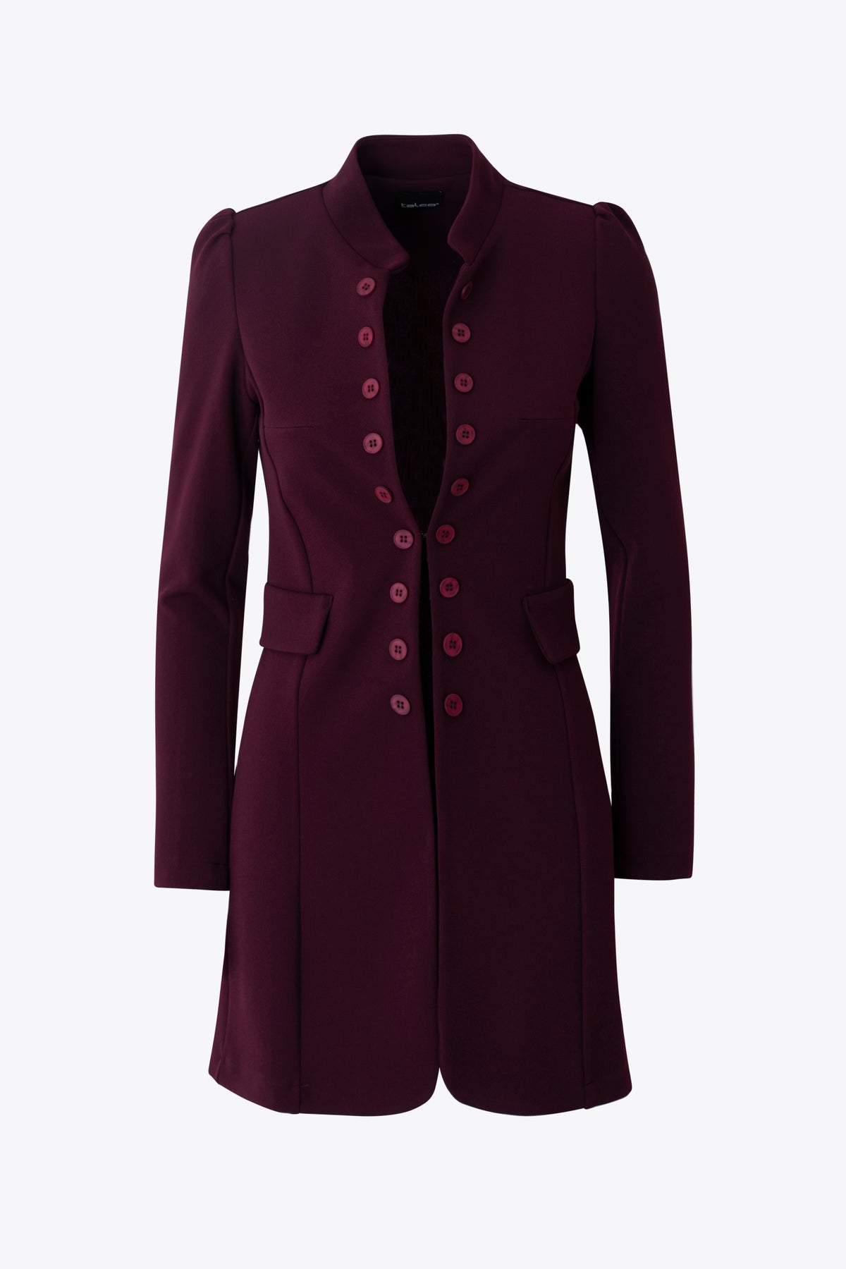 Giacca lunga stile military in scuba crepe - FW27