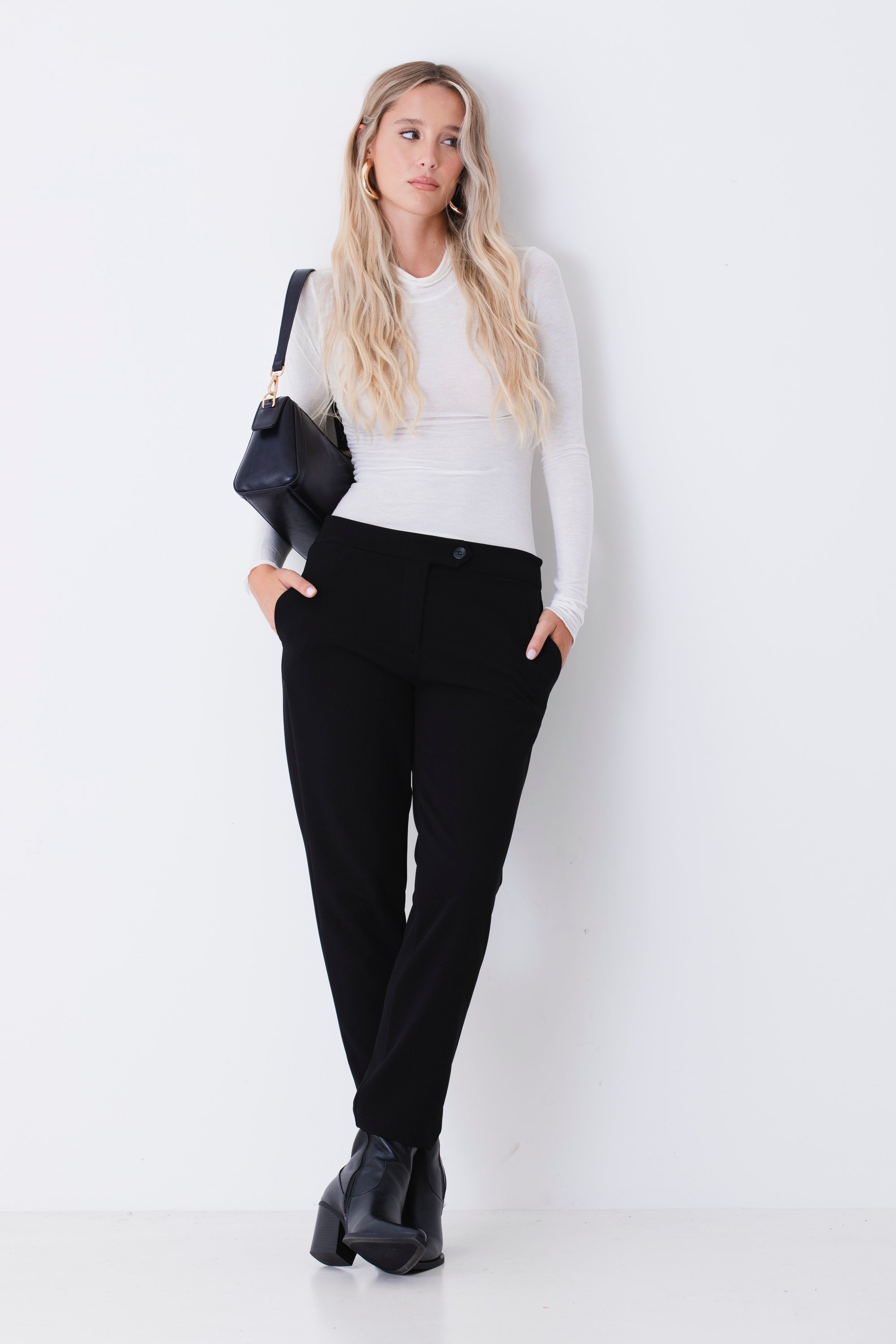 Pantalone dritto in scuba crepe - FW27
