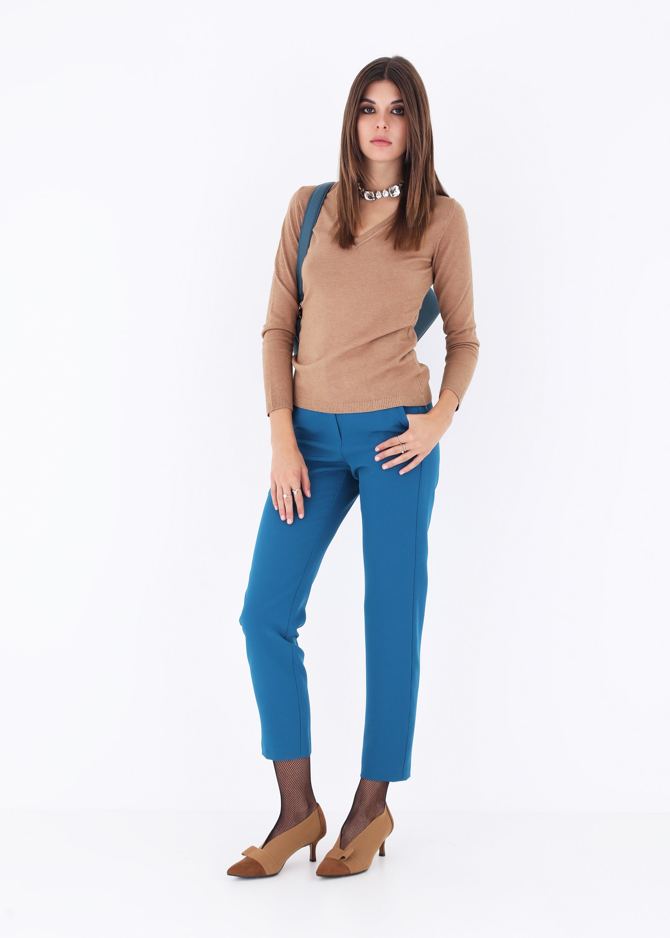 Pantalone dritto in tessuto tecnico - FW23