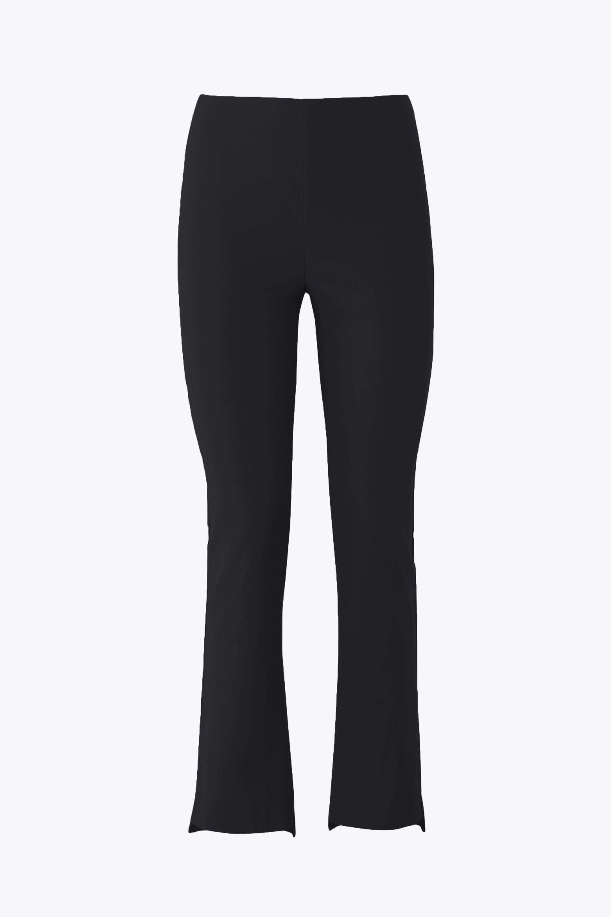 Pantalone dritto con fondo asimmetrico in bengalina stretch - FW25