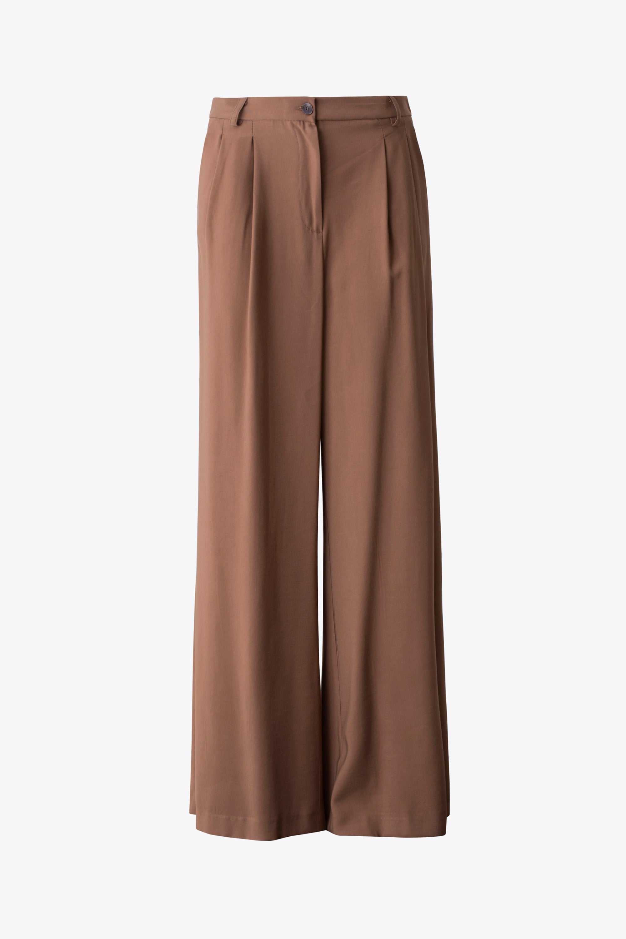 Pantalone palazzo con pinces in viscosa - PE26