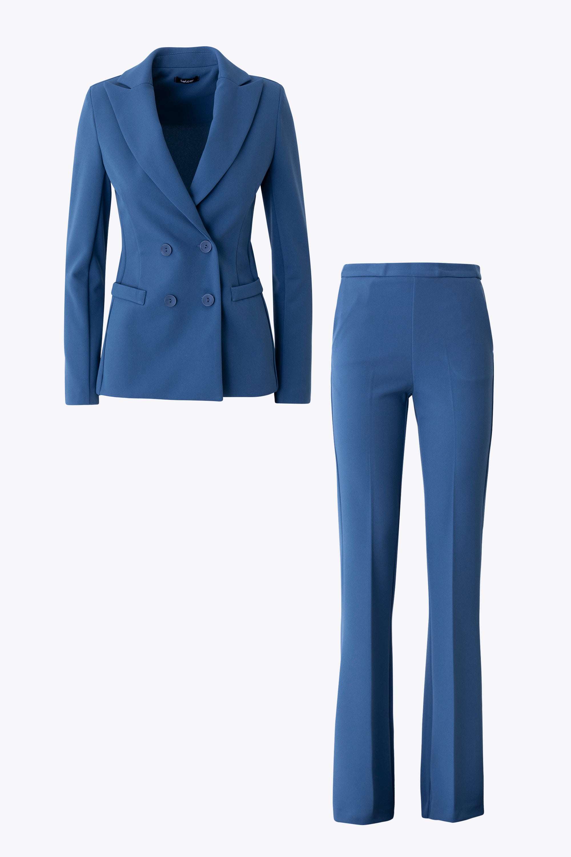 Completo doppio petto in scuba crepe diagonale - FW27