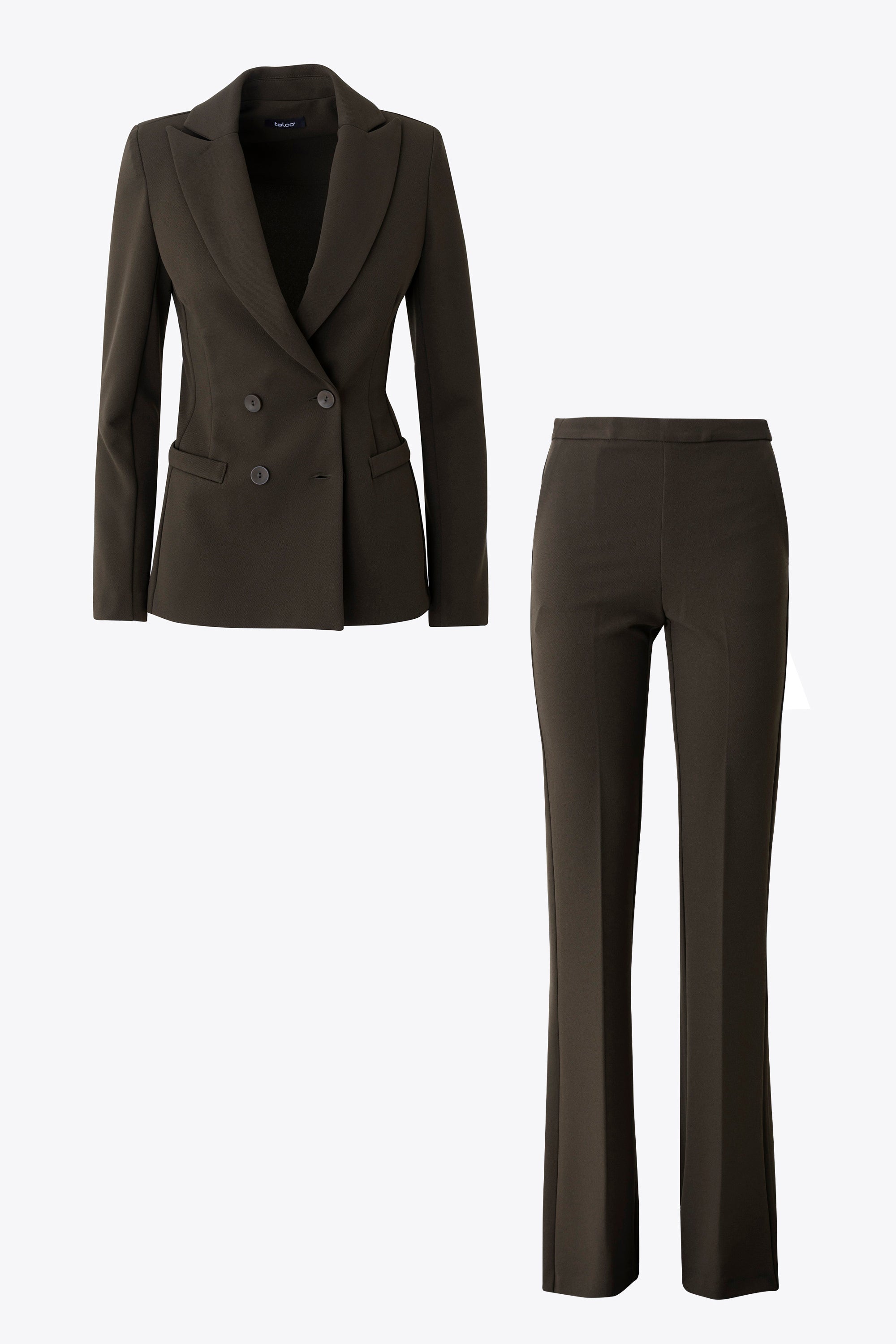 Completo doppio petto in scuba crepe diagonale - FW27