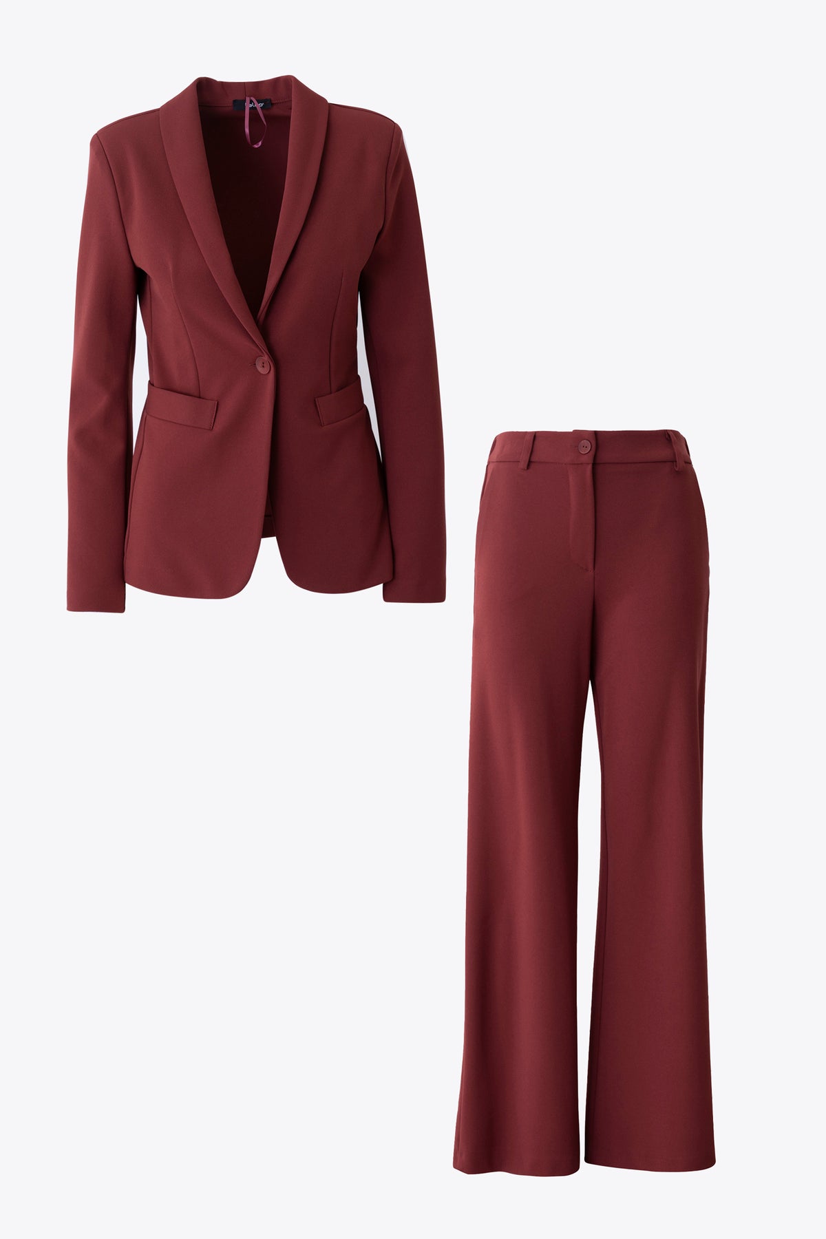 Completo ad un petto in scuba crepe diagonale - FW27