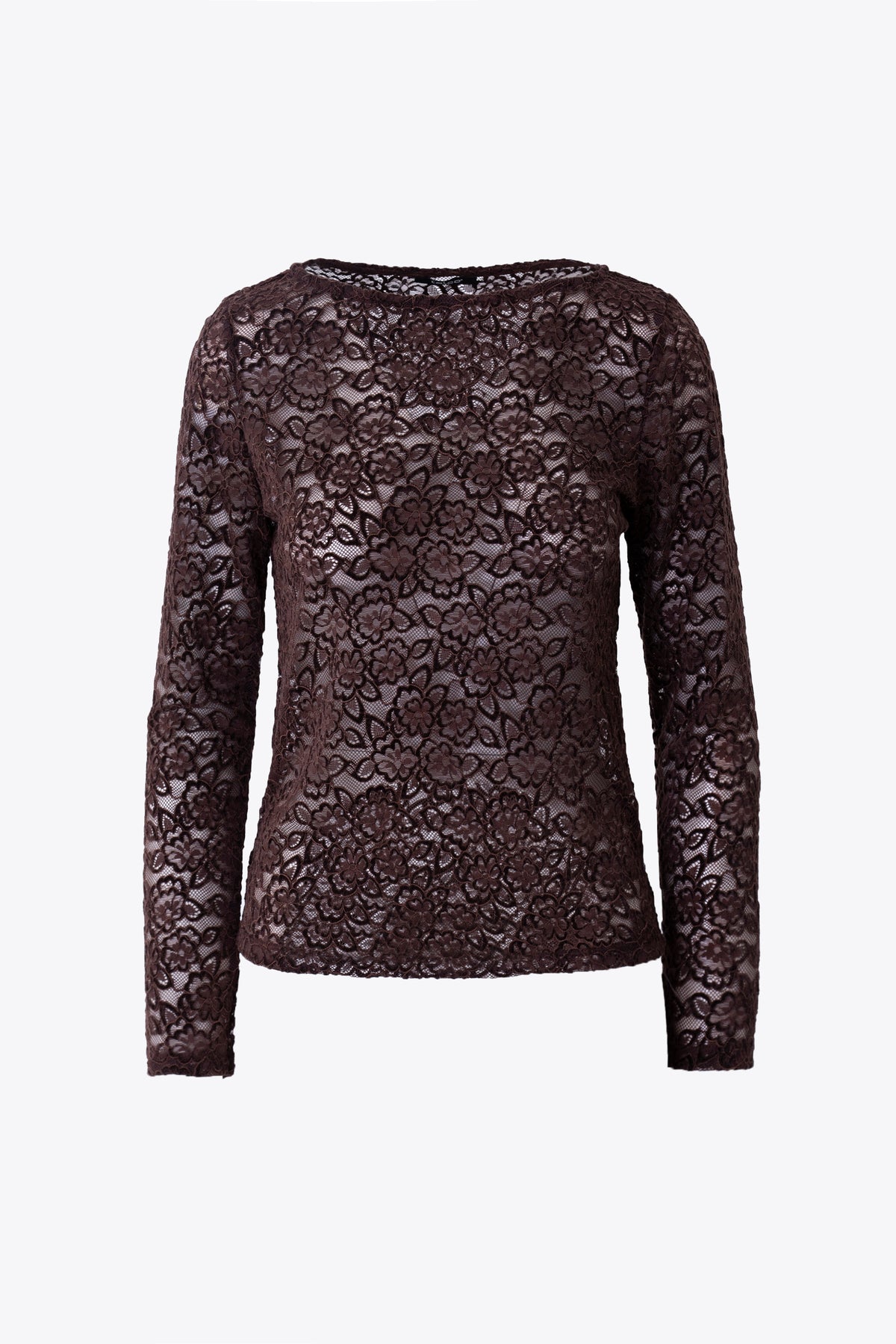 Maglia in pizzo floreale elasticizzato - FW27