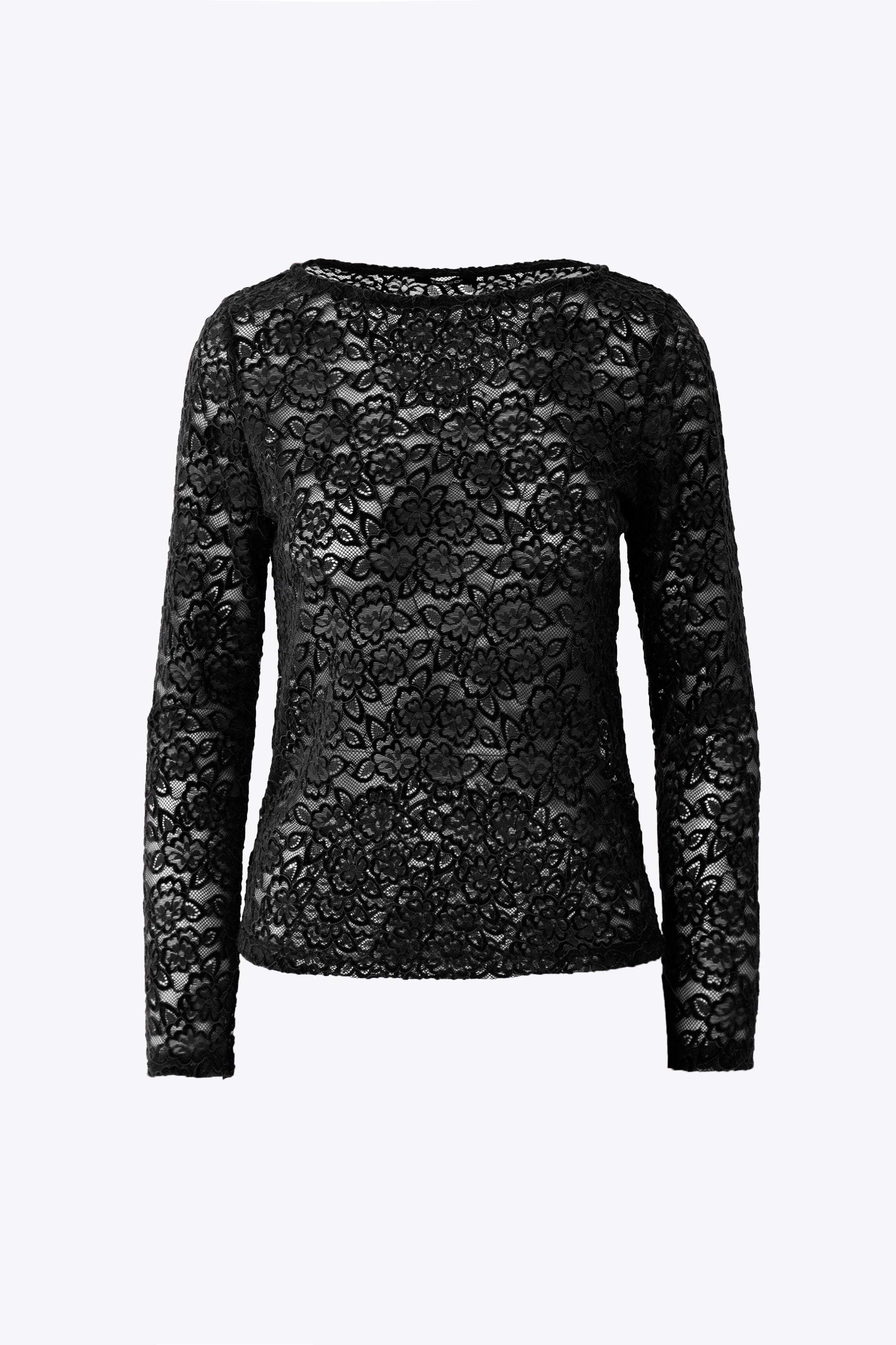 Maglia in pizzo floreale elasticizzato - FW27