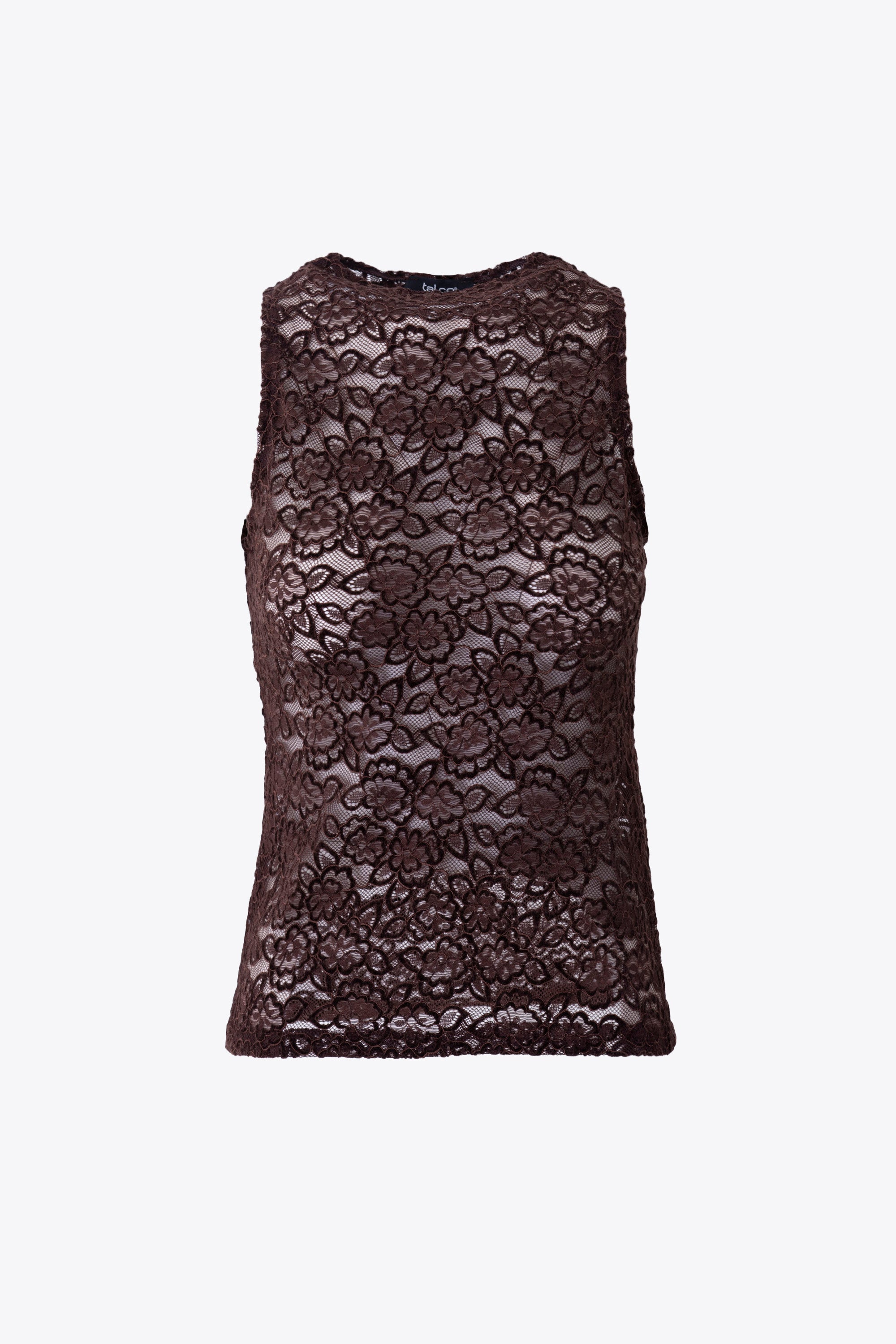 Top in pizzo floreale elasticizzato - FW27