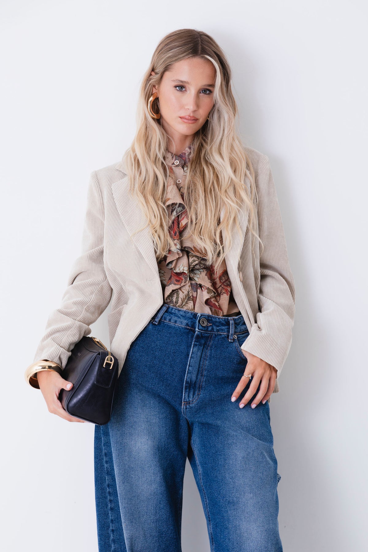 Blazer ad un petto in velluto a coste - FW27