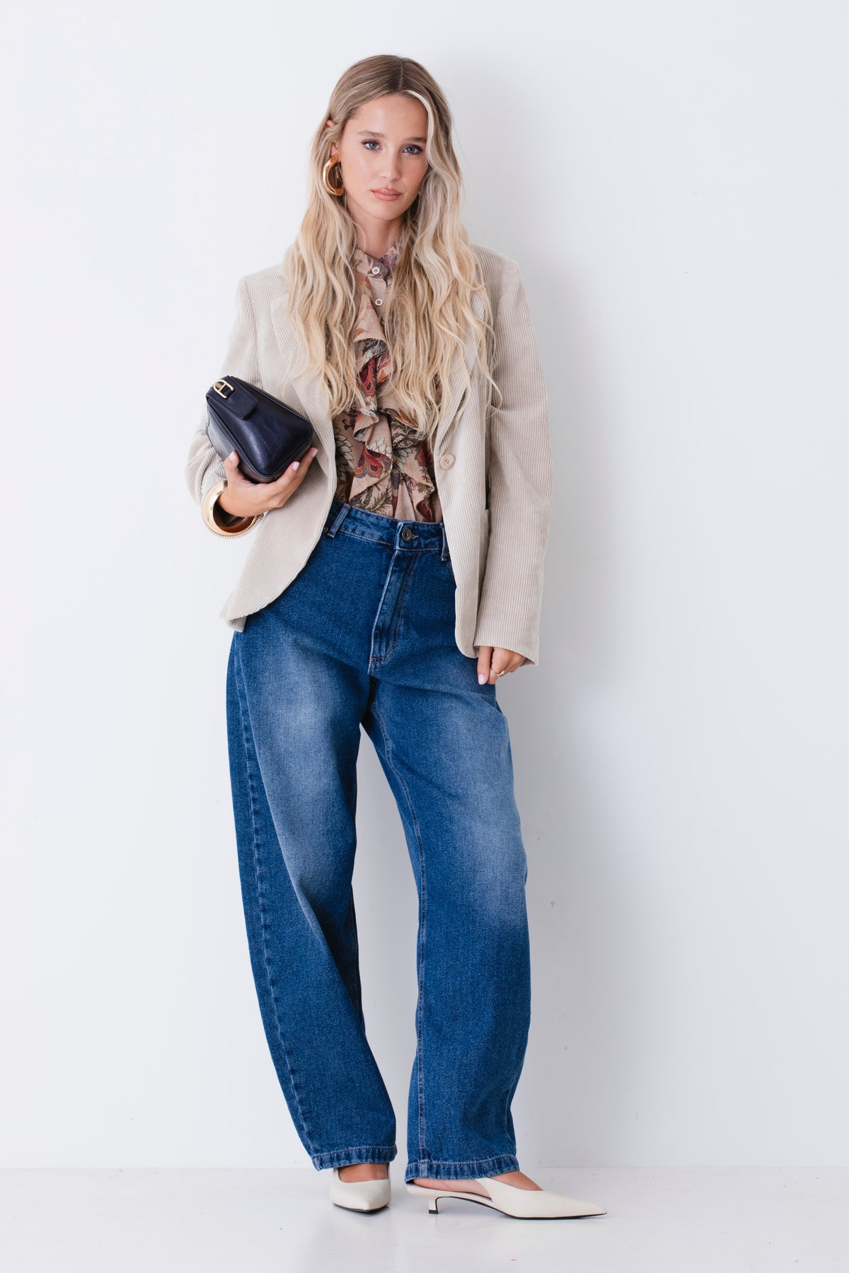 Blazer ad un petto in velluto a coste - FW27