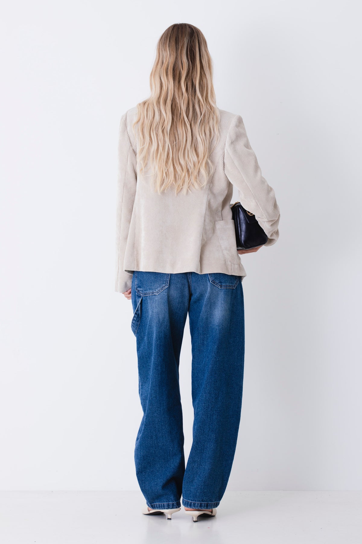 Blazer ad un petto in velluto a coste - FW27