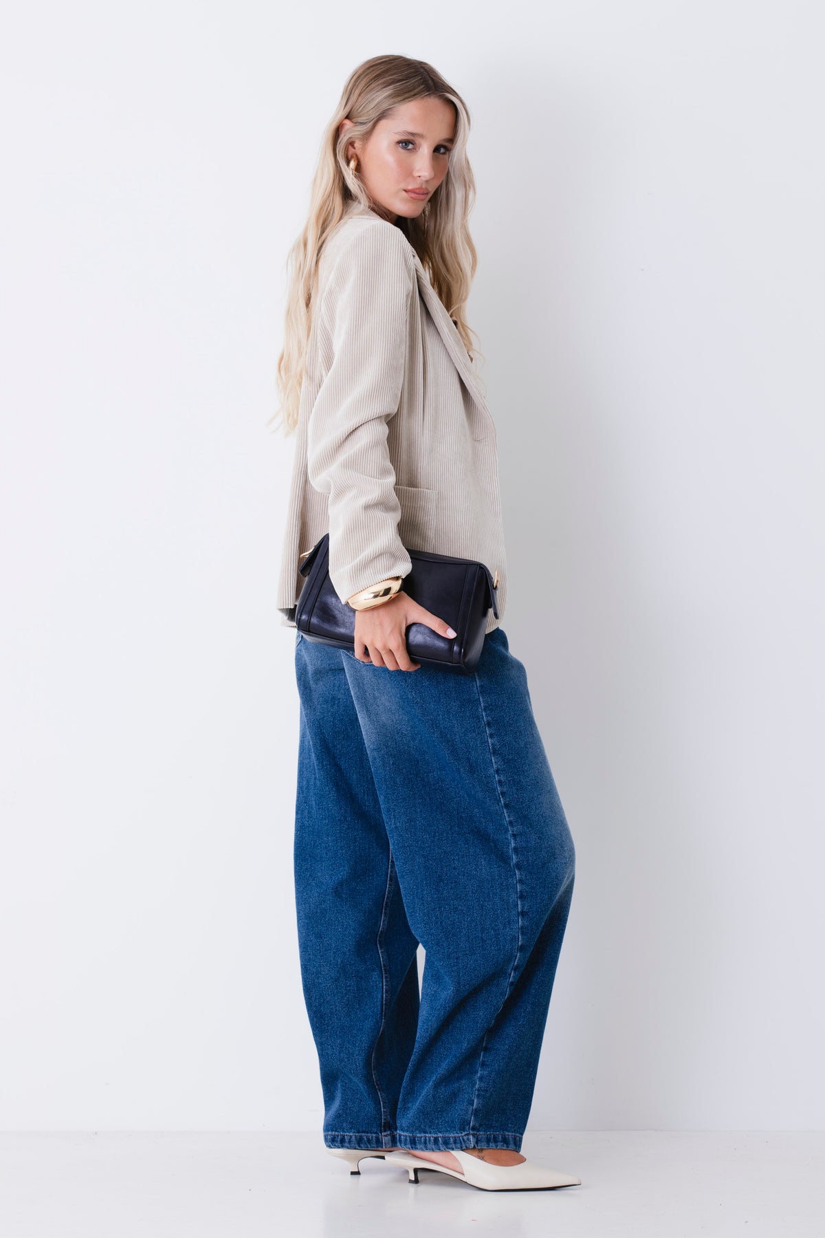 Blazer ad un petto in velluto a coste - FW27