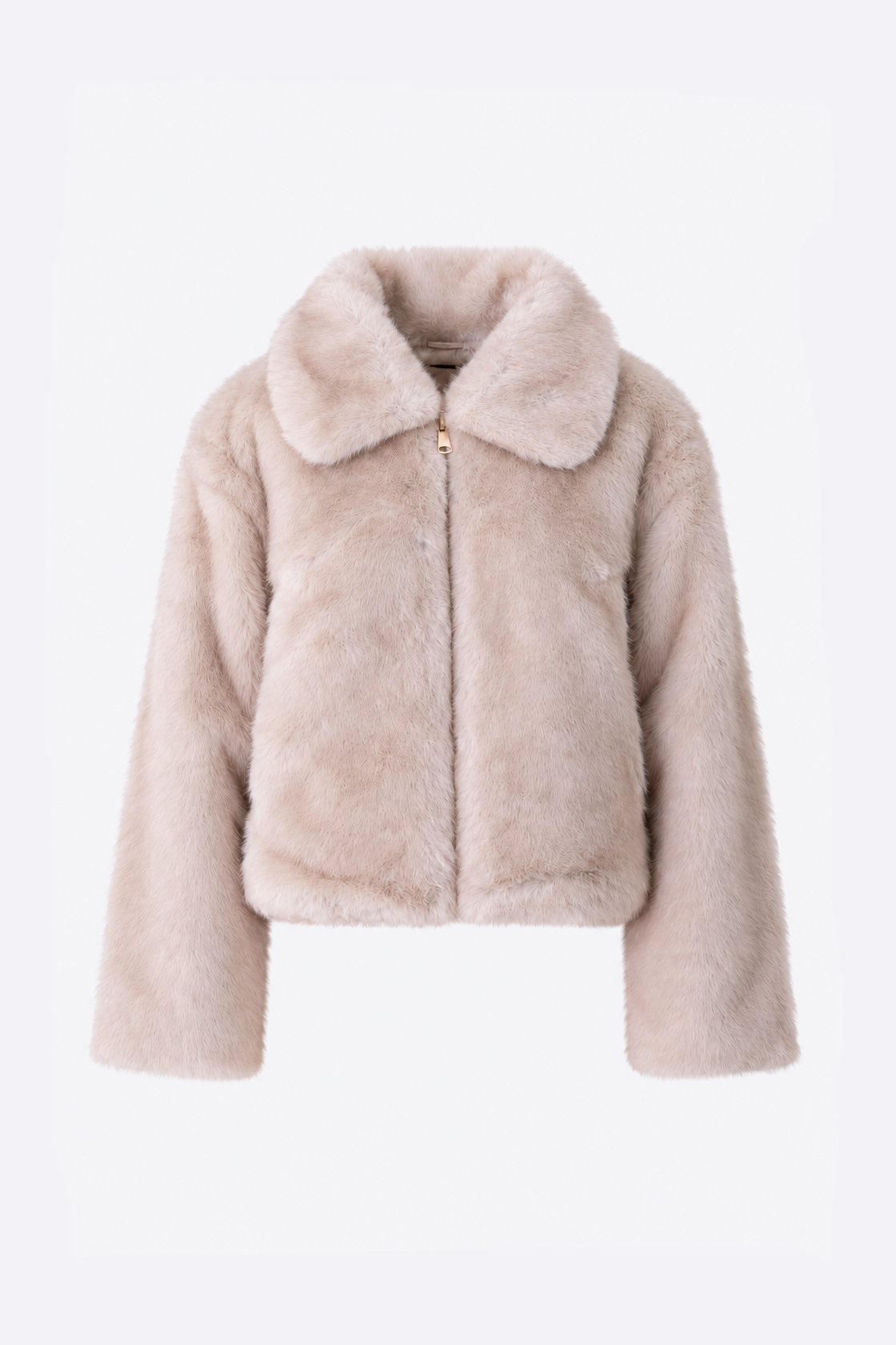 Giacca corta in ecopelliccia con zip - FW27