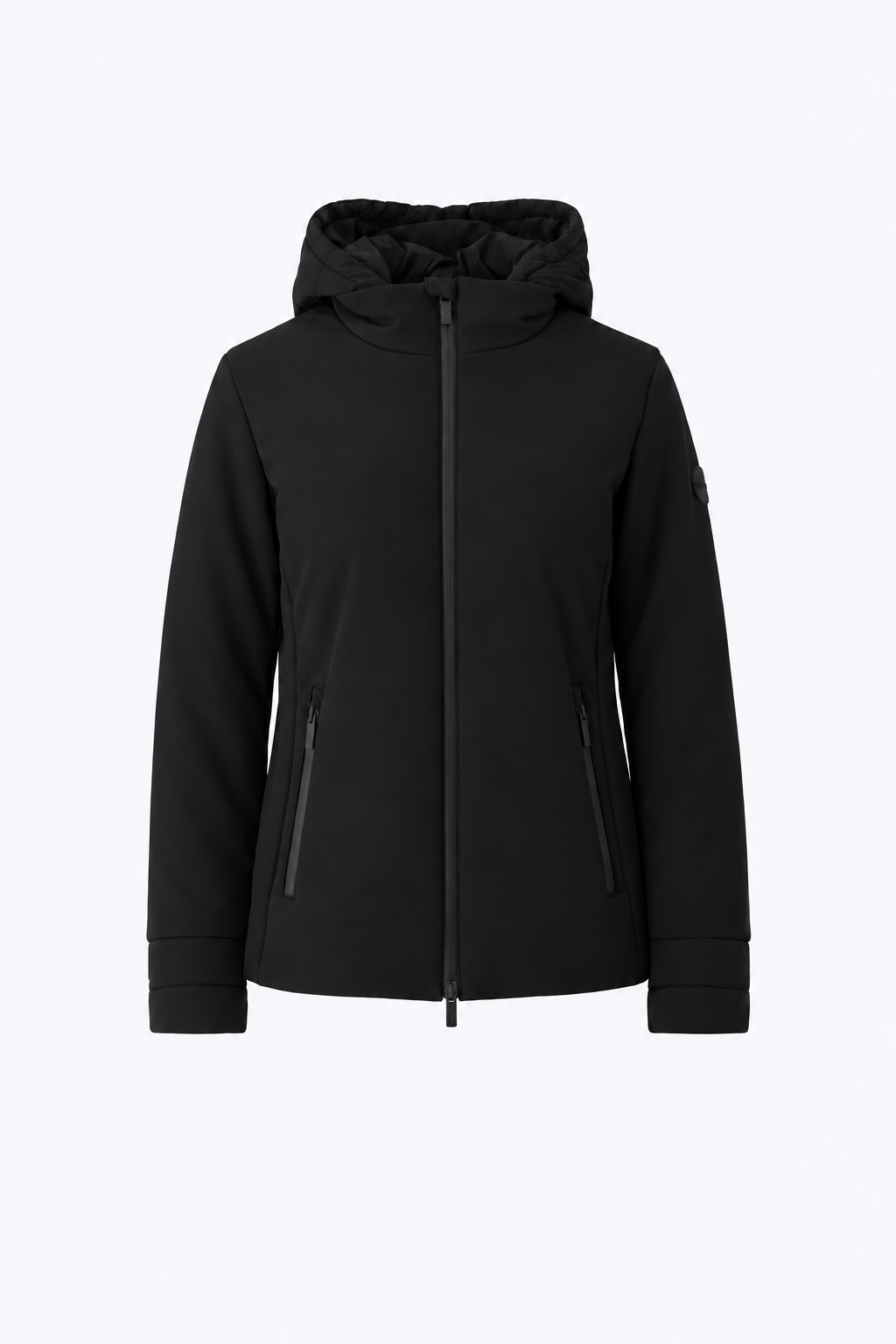 Piumino corto in nylon liscio con inserti trapuntati - FW27