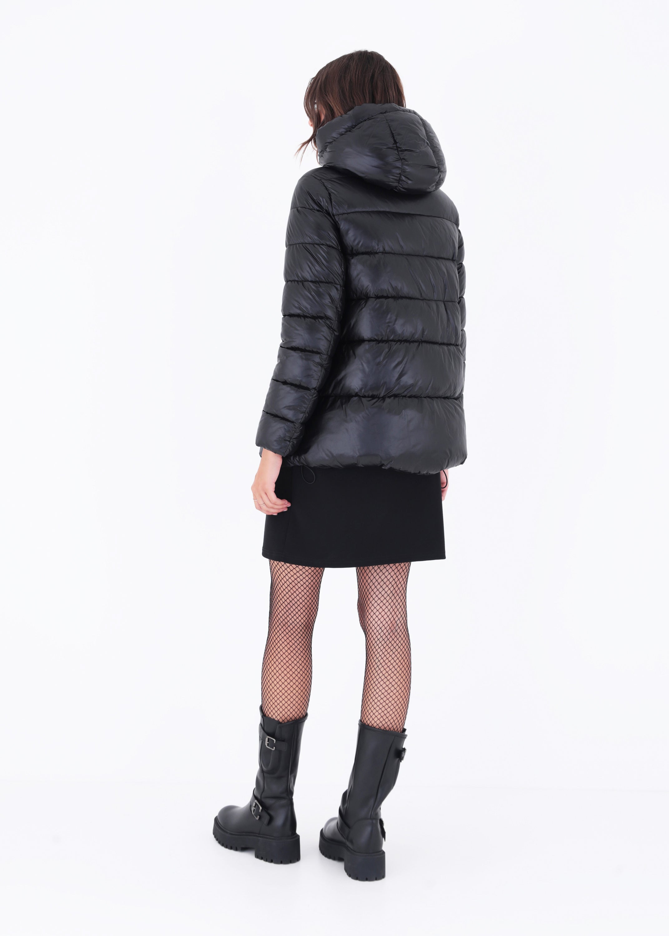 Piumino corto effetto lucido - FW23