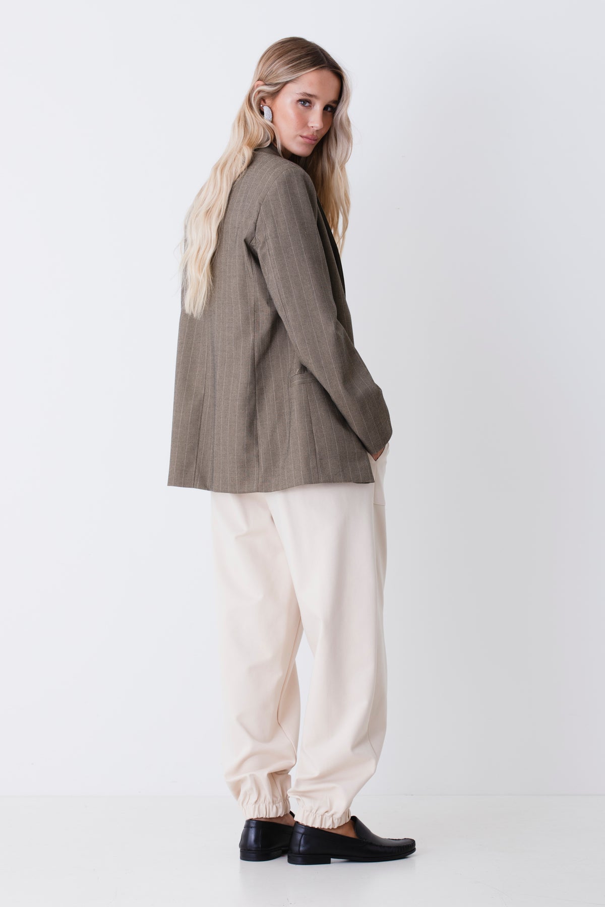 Pantalone jogger in tessuto punto Roma - FW27