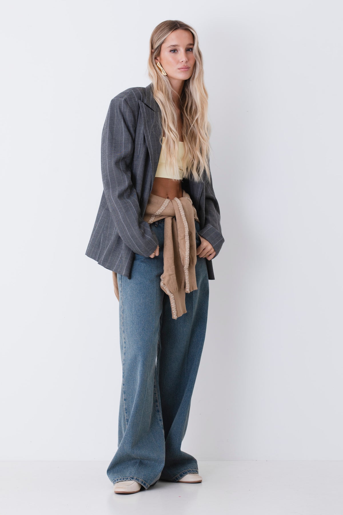 Giacca doppio petto in grisaglia gessata - FW27