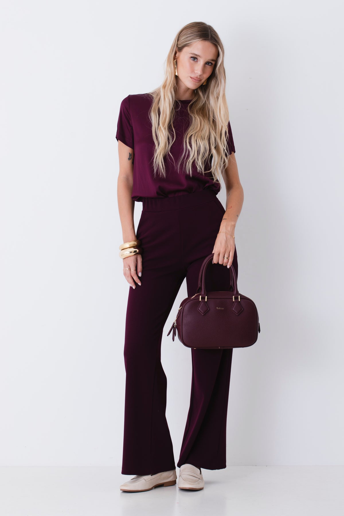 Pantalone palazzo in scuba crepe - FW27